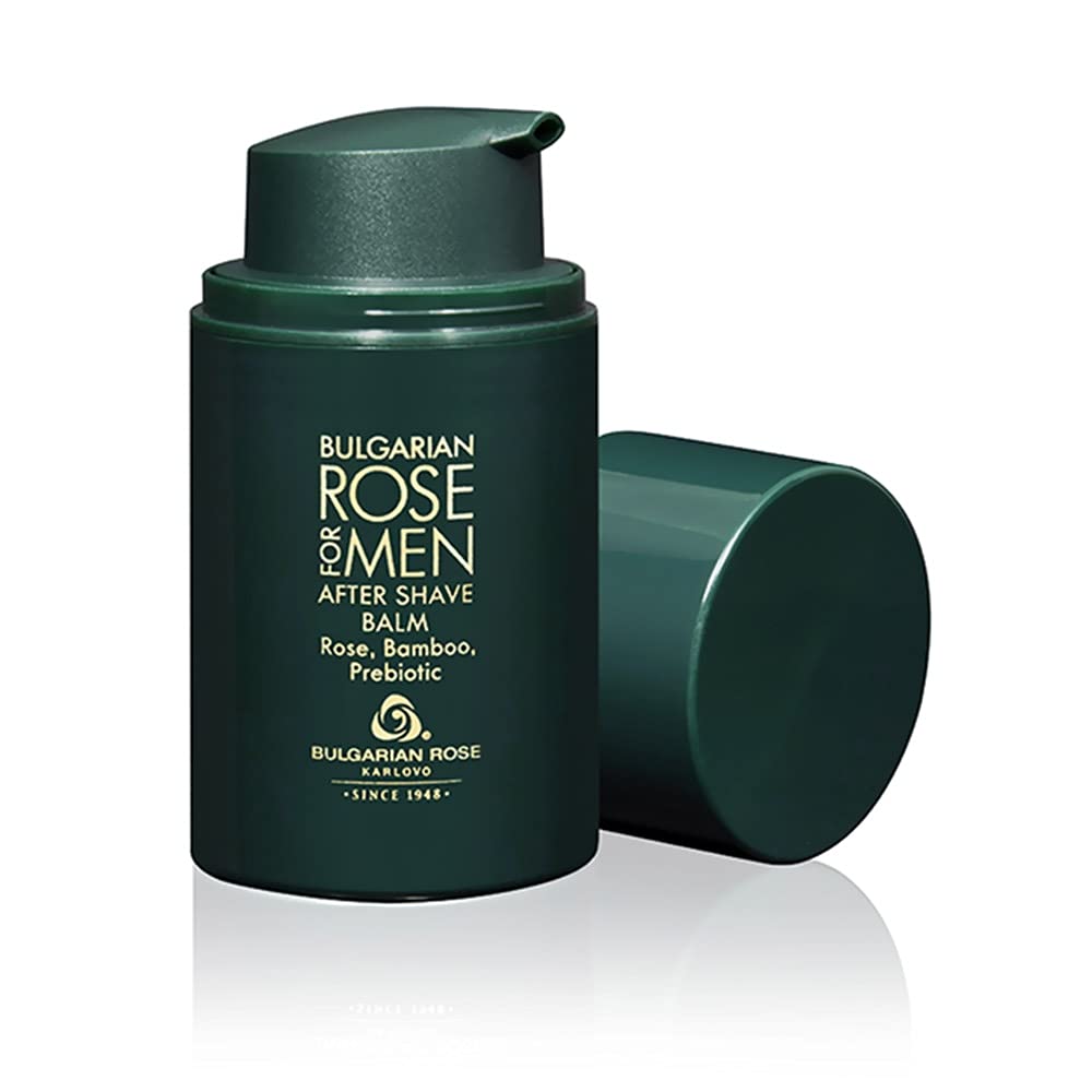 Bulgarian Rose After Shave Balm for Men - 100% Pure Rose Oil, 50ml - Soothing Post-Shave Moisturizer for Sensitive Skin | Perfect for Daily Skincare Routine & Gift Sets