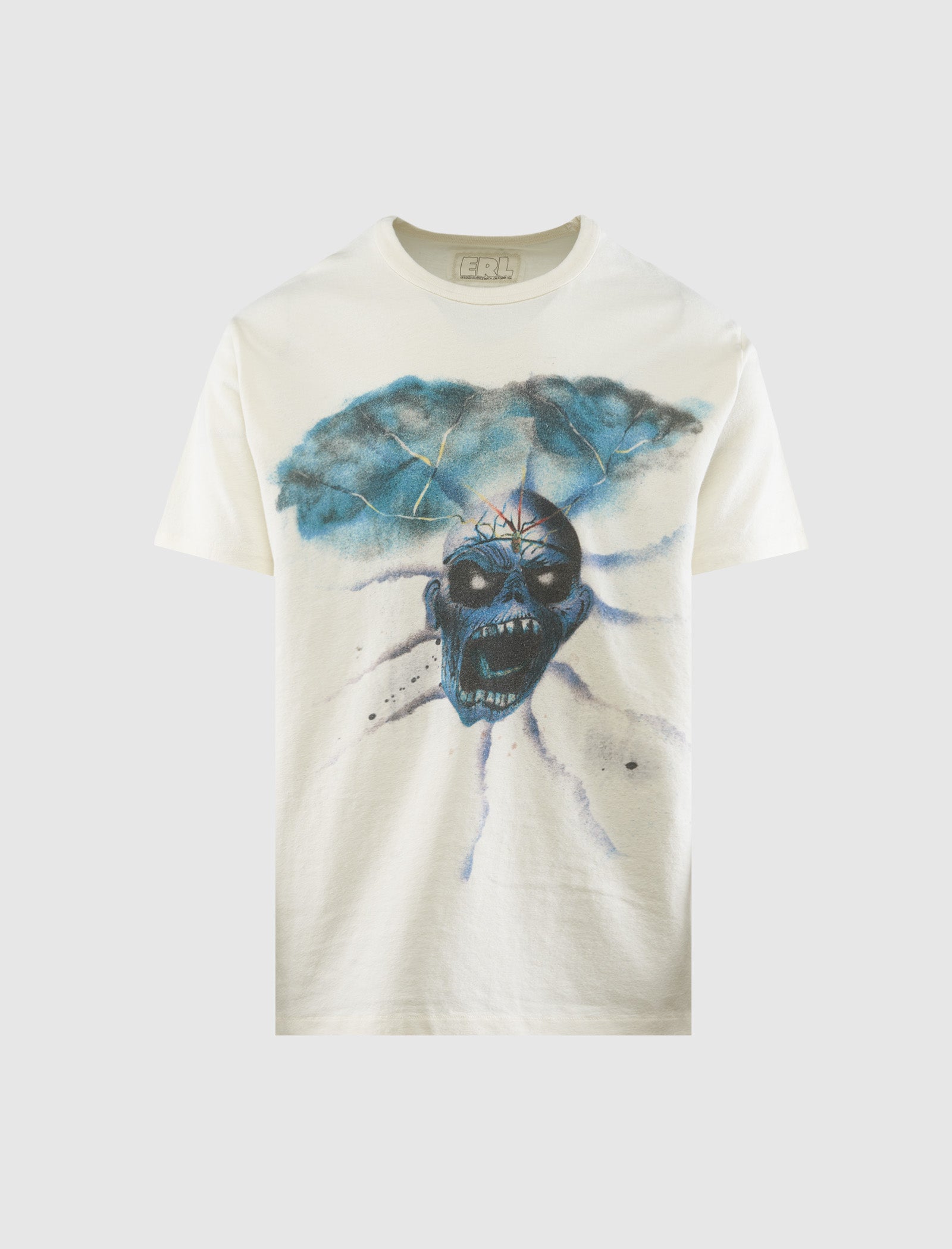 Erl Skull Graphic T-Shirt for Men & Women - Trendy Cotton Tee for Casual Wear, Street Style & Halloween Outfits