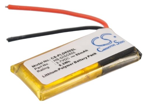 Plantronics Discovery & Voyager Series Replacement Battery - 80mAh Wireless Headset Battery for Discovery 610/640/645/650/655/665 & Voyager 815/818/835/855 - Perfect for Office Calls, Remote Work & Business Travel