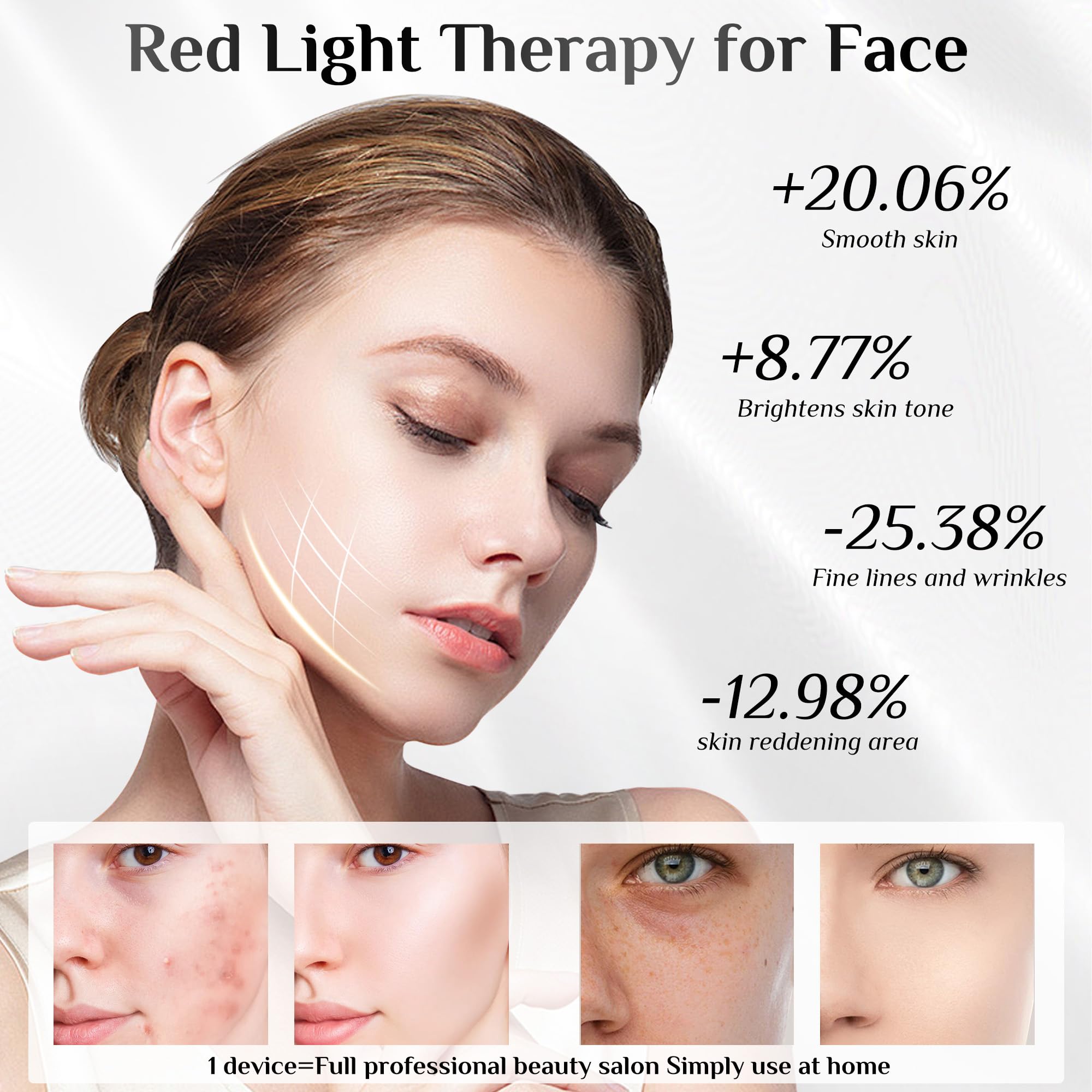 Red Light Therapy Mask - 7 Color LED Light Therapy for Skin Rejuvenation & Anti-Aging | Photon Face Mask with Cooling Spray Function | Perfect for Home Skincare & Acne Treatment