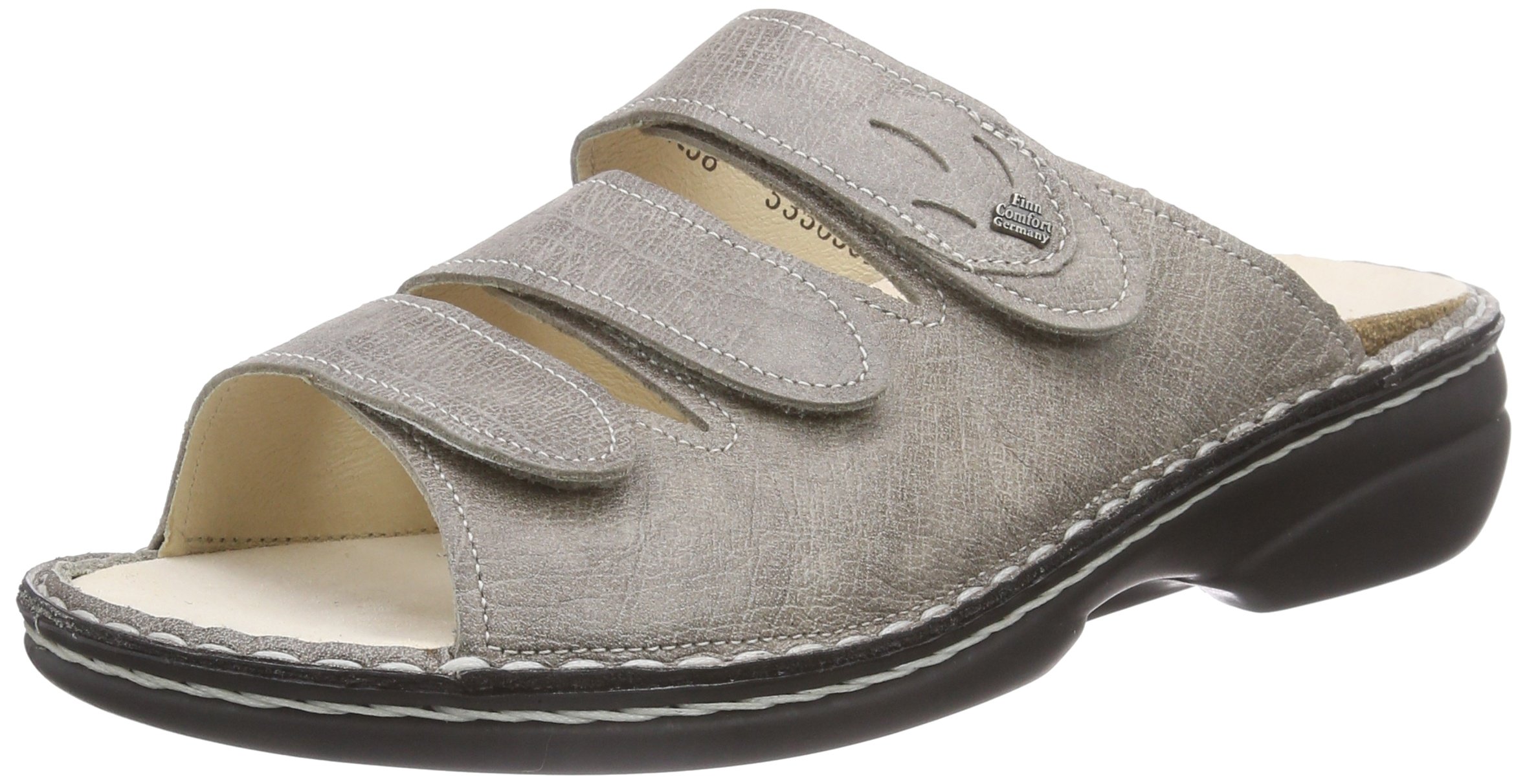 Finn Comfort Women's Wedge Heel Open Toe Sandals - Comfortable Summer Walking Shoes for Women, Size 4 | Perfect for Beach Vacations, Casual Outings & Warm Weather Fashion