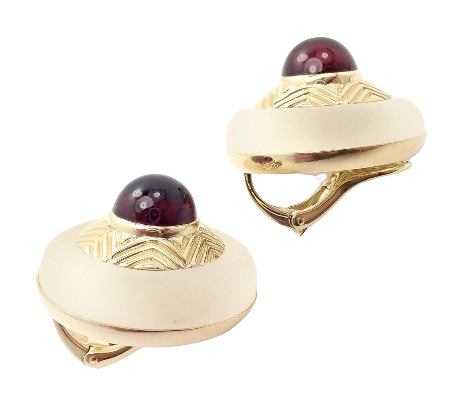 Vintage Authentic Tiffany & Co. 18k Yellow Gold Tourmaline Crystal Earrings - Rare Luxury Jewelry for Women, Gift for Anniversary & Special Occasions