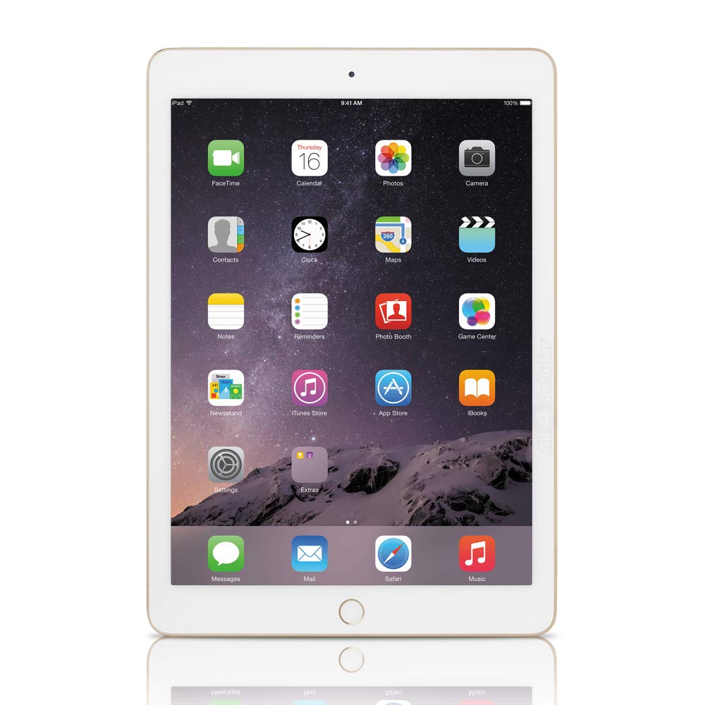Apple iPad Air 2 16GB 4G LTE & WiFi - Gold (Renewed) - Perfect for Work, School & Entertainment on the Go