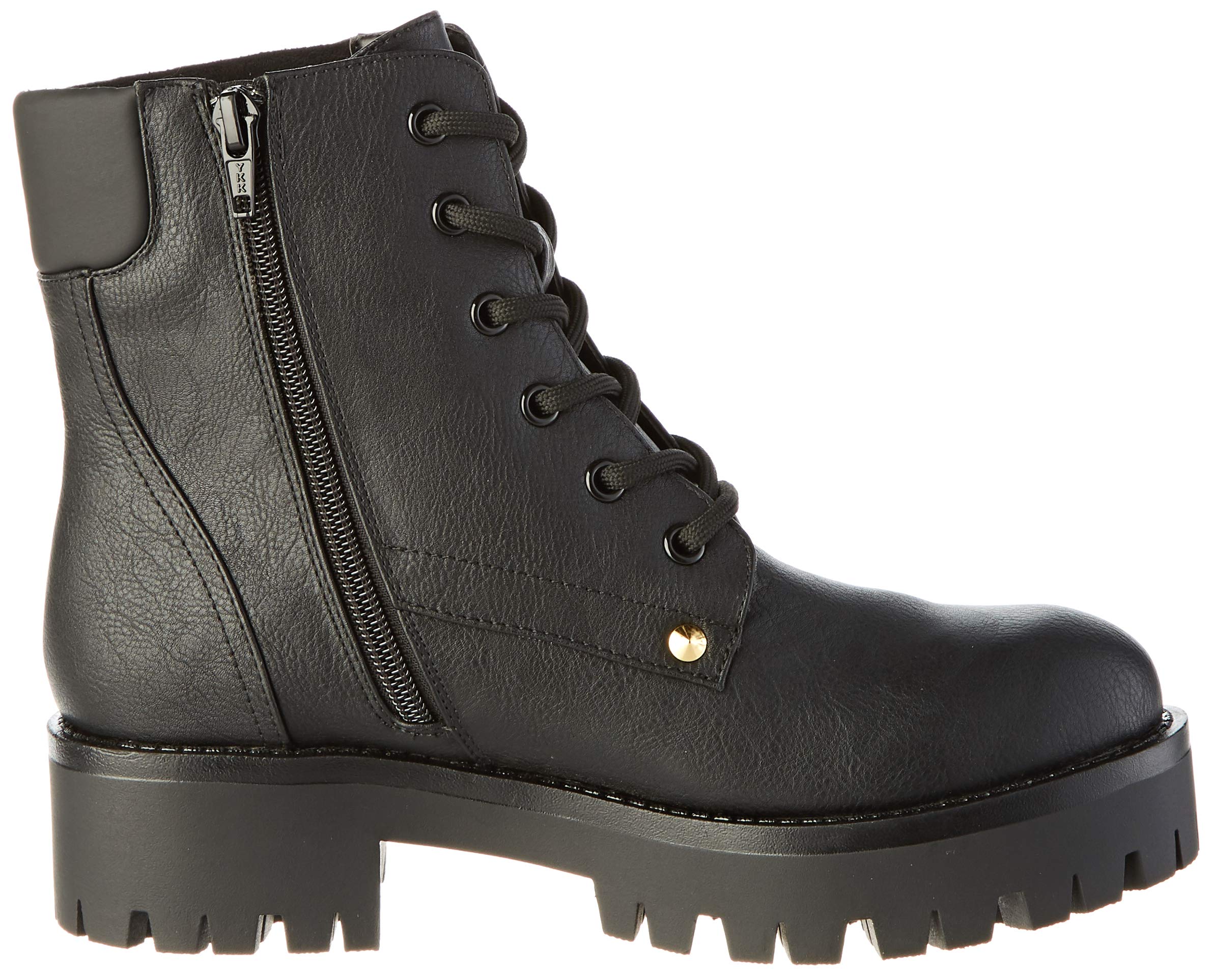 Versace Jeans Women's Combat Boots - Stylish Leather Ankle Boots for Fashion & Everyday Wear | Perfect for Street Style, Night Out & Fall Winter Outfits