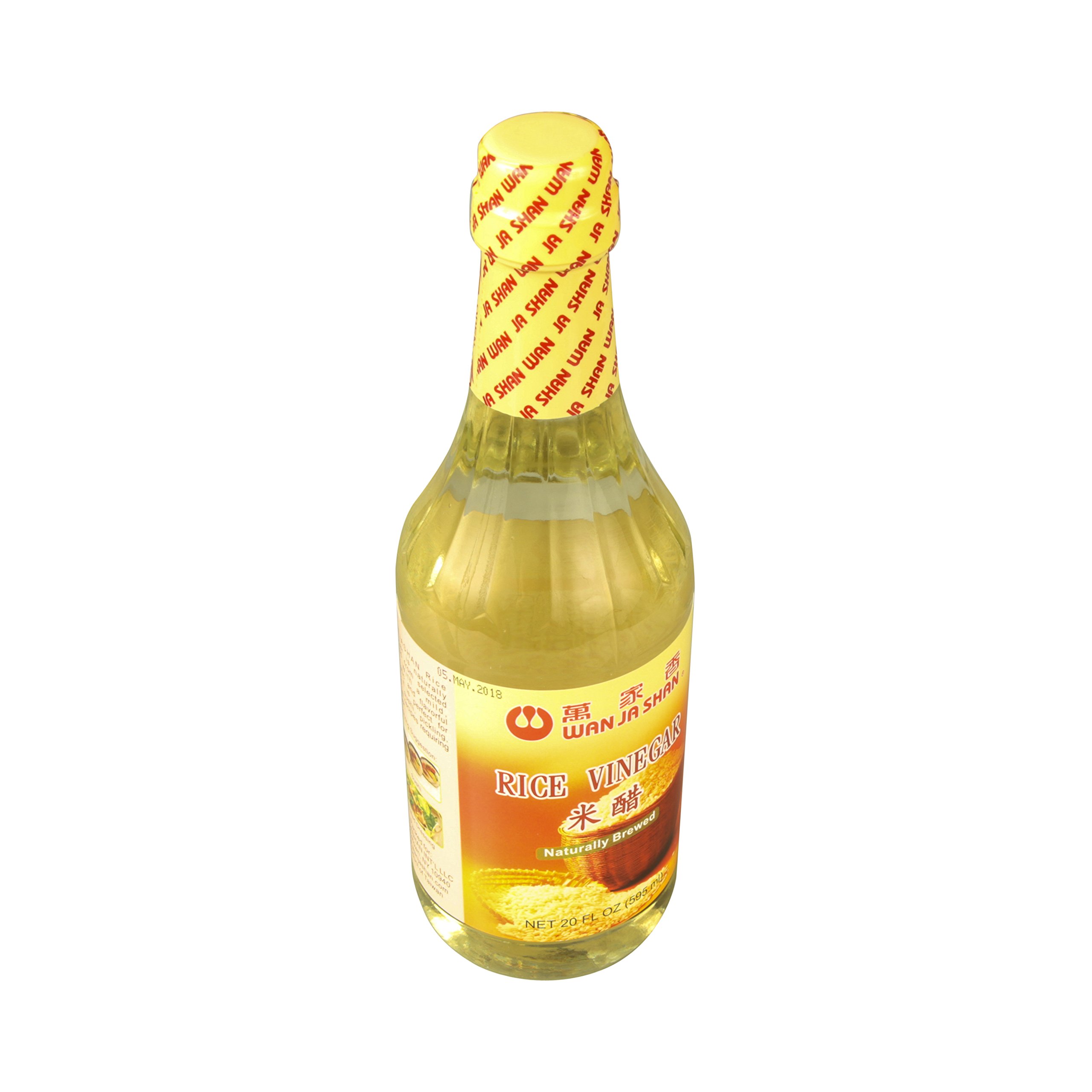 Premium Wan Ja Shan Rice Vinegar 296ml - Gluten-Free, All-Natural Seasoning for Sushi, Salads & Asian Cooking