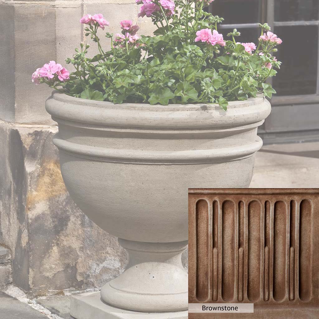 Campania International Montgomery Urn - Elegant Garden Urn for Outdoor Decor, Memorials & Planters | Perfect for Patios, Cemeteries & Home Landscaping