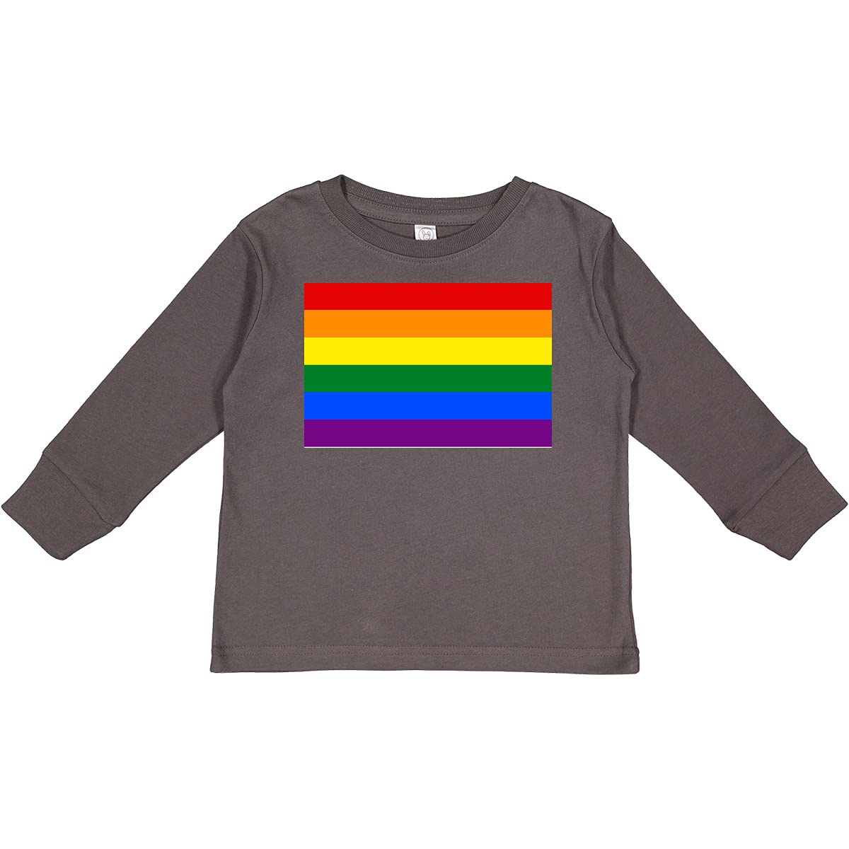 Inktastic Gay Pride Rainbow Flag Toddler Long Sleeve T-Shirt - LGBTQ+ Support Shirt for Kids, Comfortable Cotton Tee for Toddlers - Perfect for Pride Parades, Family Events & Rainbow-Themed Parties