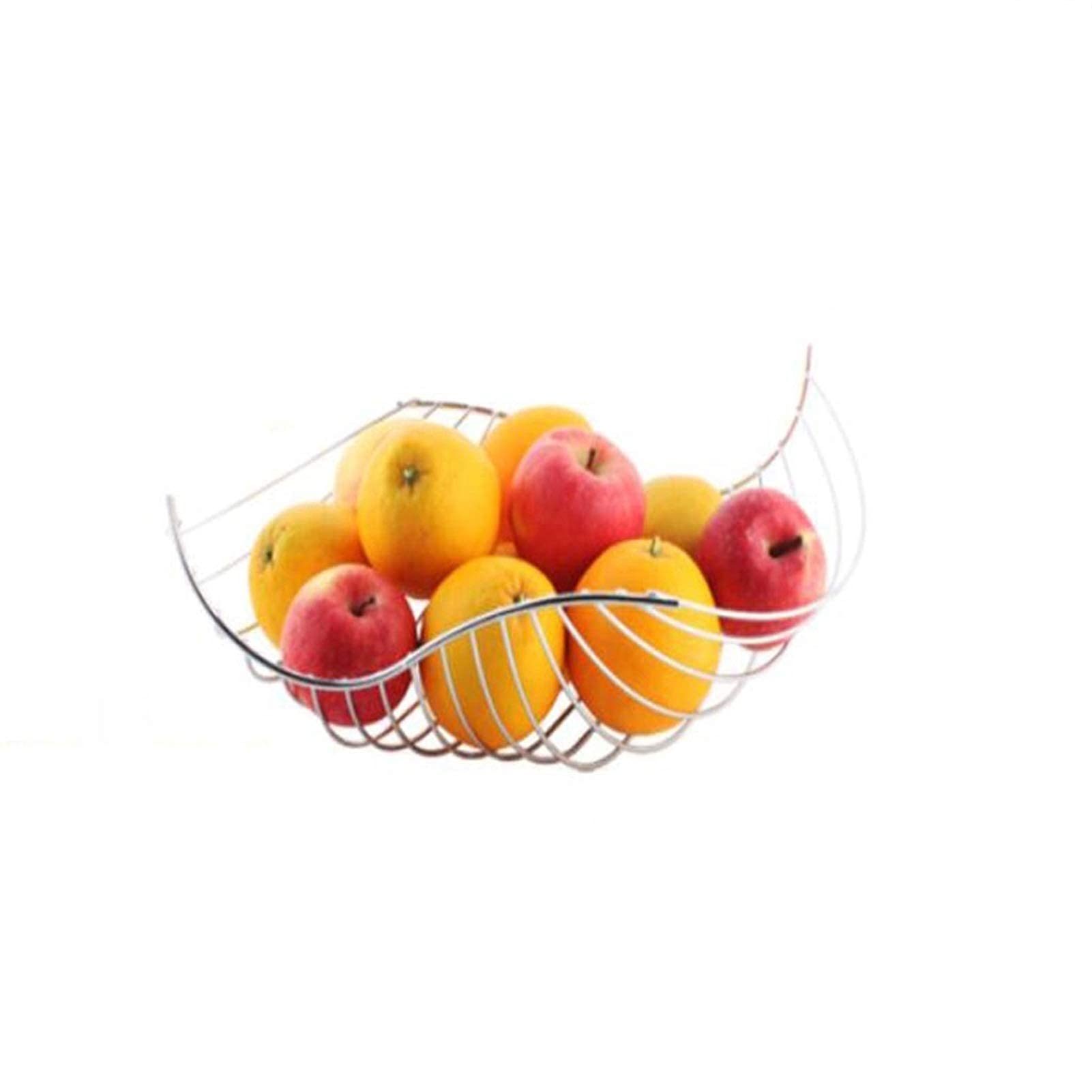 Nordic Style Wavy Line Fruit Bowl - Elegant Ceramic Fruit Tray for Kitchen Counter & Dining Table | Perfect for Serving Fruits, Vegetables, Snacks in Living Room or Party Decor