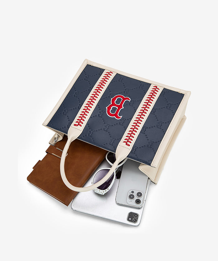 MLB Boston Red Sox Tote Bag - Official Licensed Baseball Team Shopper - Perfect for Games, Beach & Grocery Shopping