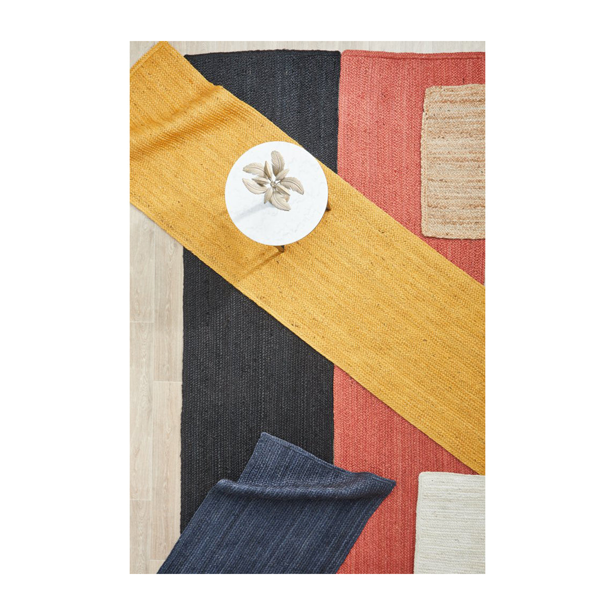 Bondi Rectangle Runner Rug - Non-Slip Black Hallway Carpet for Home & Office - Perfect for Entryways, Kitchens, and High Traffic Areas