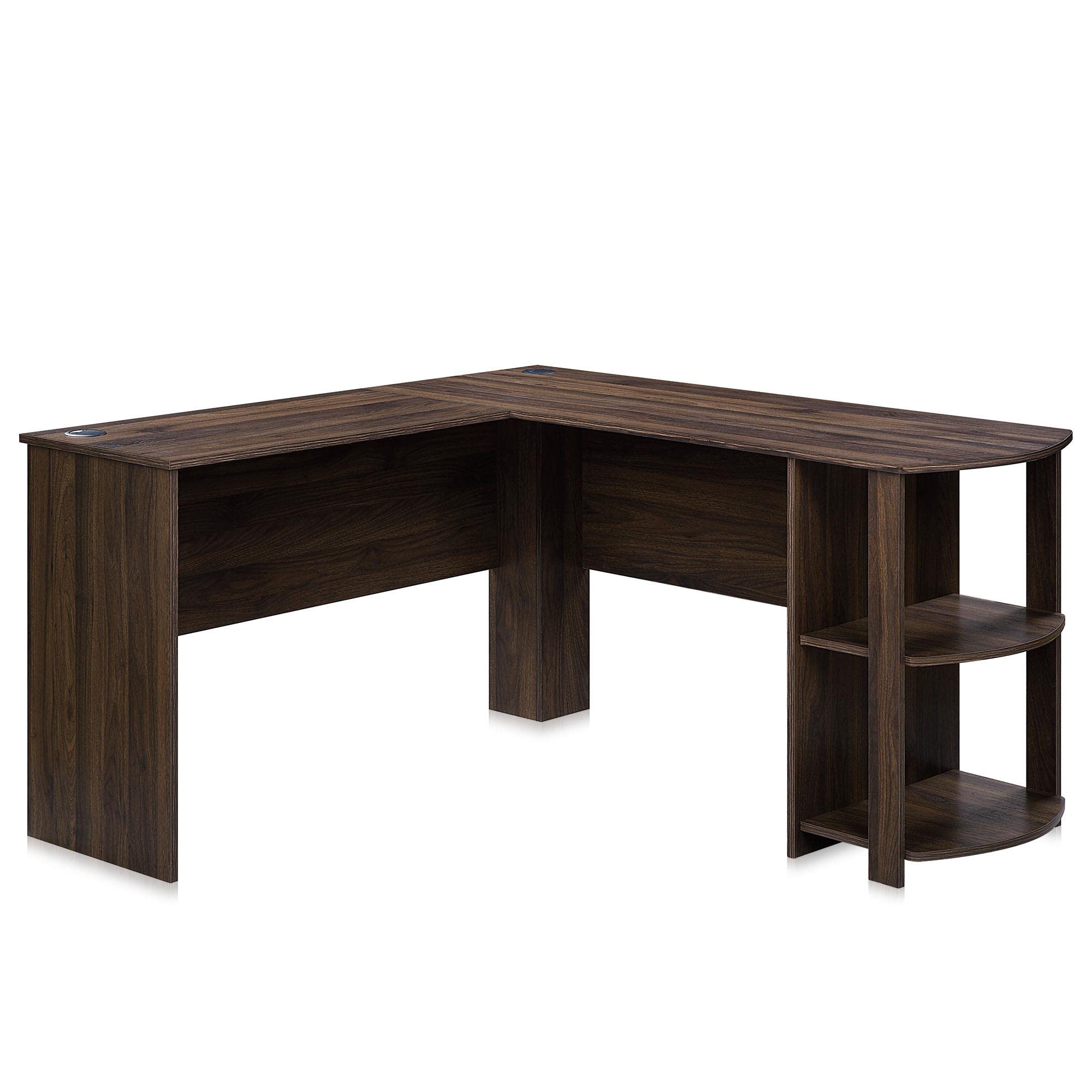 Premium L-Shaped Home Office Desk - Solid Wood Corner Computer Desk with Adjustable Height for Standing or Sitting | Ergonomic Workspace Solution for Small Spaces, Gaming & Remote Work