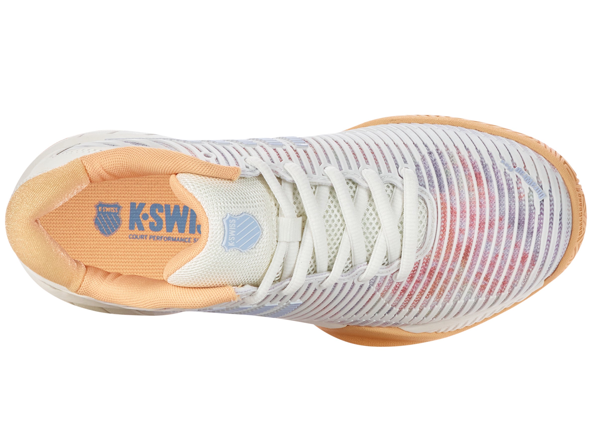 Hypercourt Express 2 Women's Running Shoes - Star White/Peach Fuzz/Heather | Lightweight Cushioned Sneakers for Gym, Jogging & Daily Wear | Style 86613-165