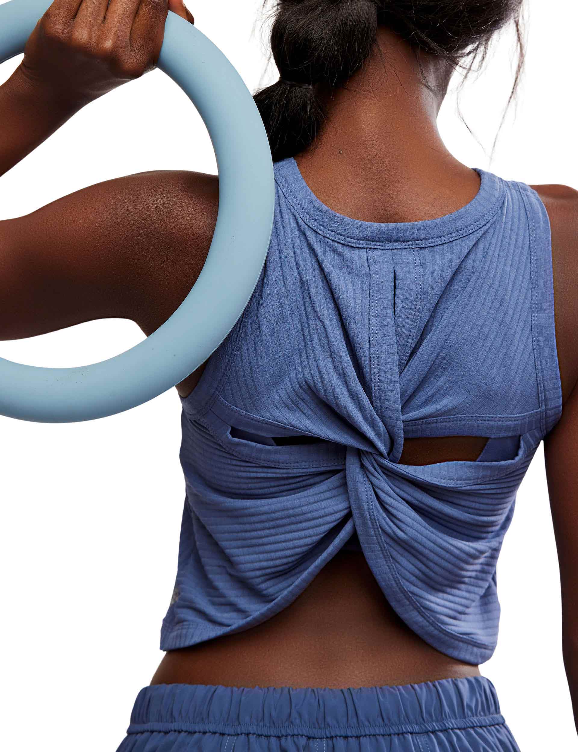 Comeback Tank Top - Blue Indigo | Women's Casual & Workout T-Shirt for Gym, Yoga, and Everyday Wear