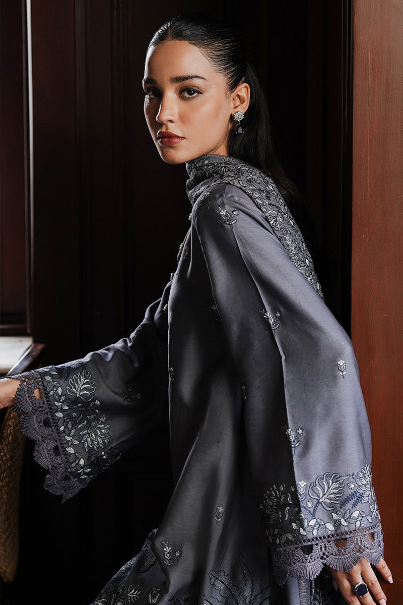INDIGO BLOOM 3-Piece Satin Embroidered Suit Set for Women - Elegant Formal Outfit for Weddings, Parties & Special Occasions