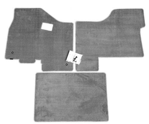 Premium Custom Fit Carpet Floor Mats for Peterbilt 579 (2013-2021) & 567 (2014-2021) Trucks - 3-Piece Set (No Battery Box Under Passenger Seat) - Gray - Perfect for Long-Haul Comfort & Interior Protection
