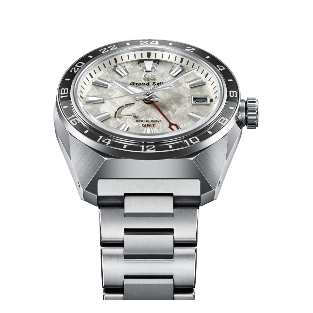 SBGE307 Sport Spring Drive GMT Titanium Watch 44.5mm Silver Bracelet - Perfect for Travel, Business & Luxury Sports Enthusiasts