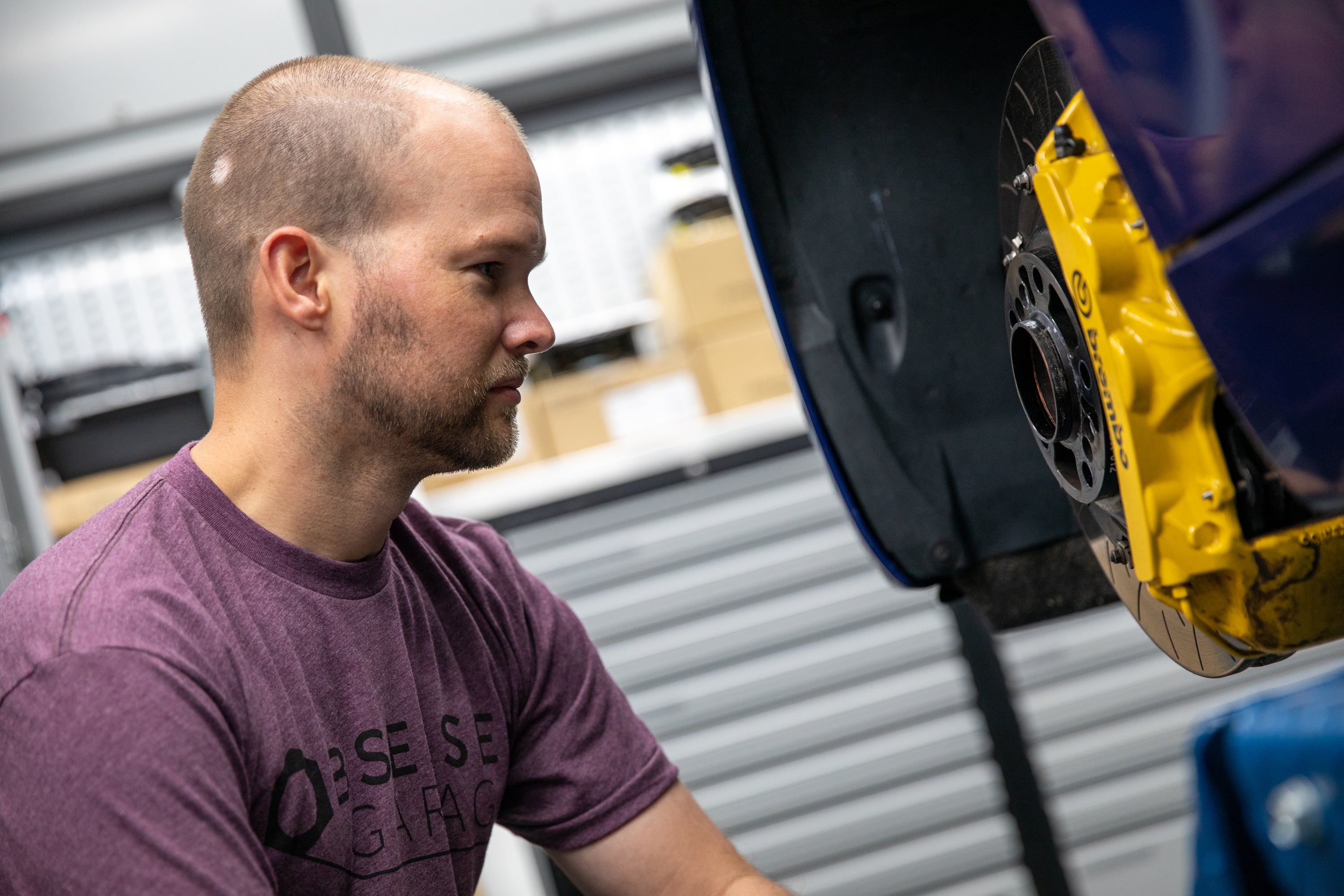 Obsessed Garage Logo T-Shirt - Premium Cotton Unisex Tee for Car Enthusiasts - Perfect for Car Shows, Meetups & Casual Wear