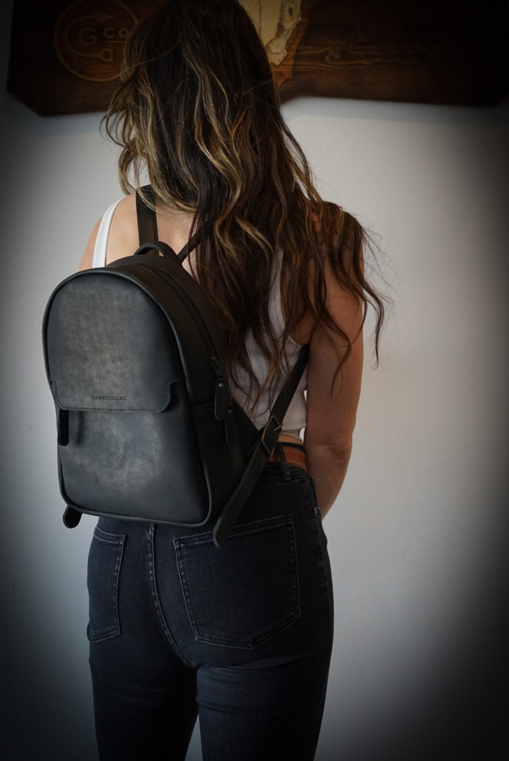 Mini Venture Backpack (Flat Black) - Lightweight Hiking Daypack for Outdoor Adventures, Travel & Daily Use
