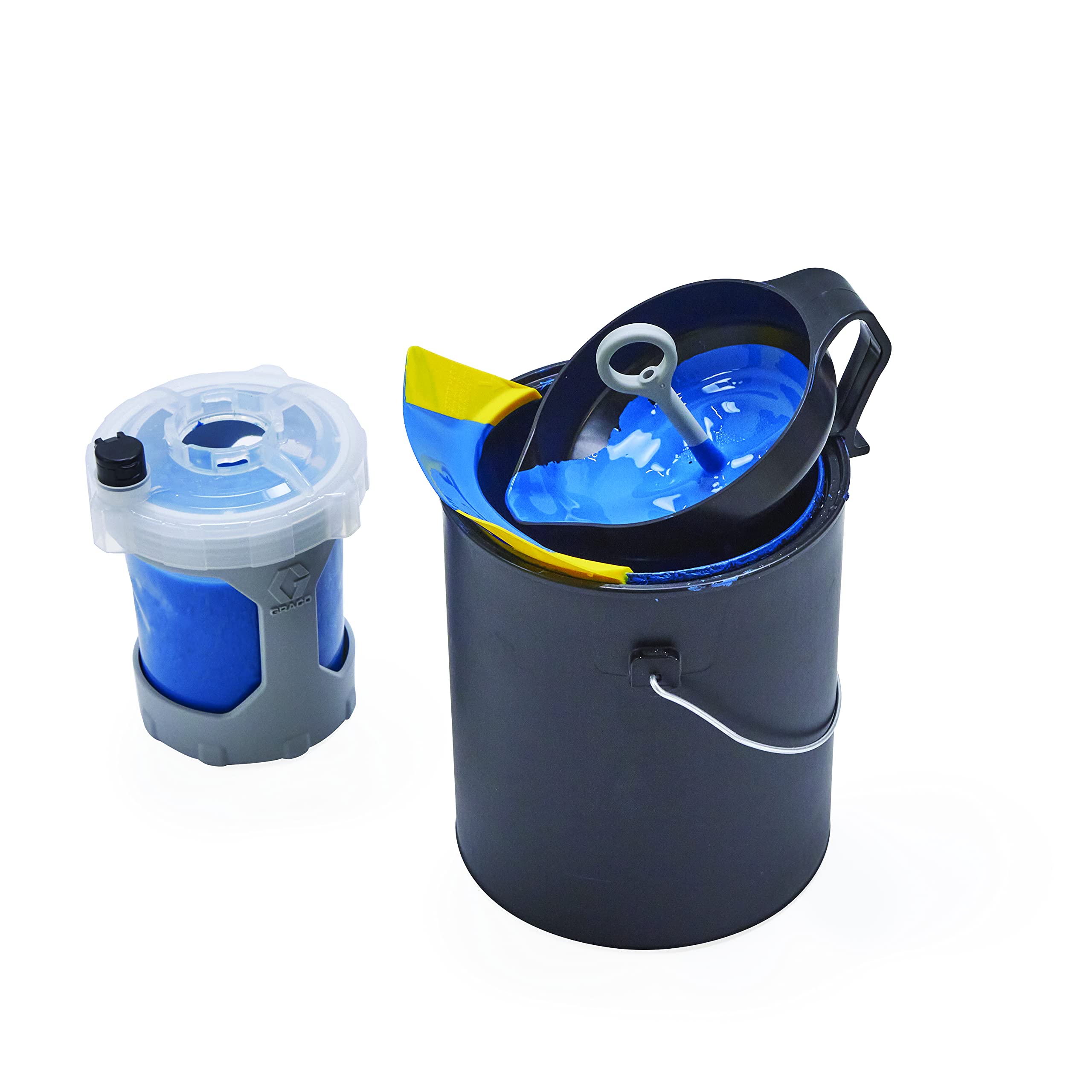 Graco FlexLiner Paint Strainer & Funnel System - 5 Gallon Professional Paint Filter for Sprayers - Perfect for Painting Projects, Home Renovation & DIY Crafts (Black)