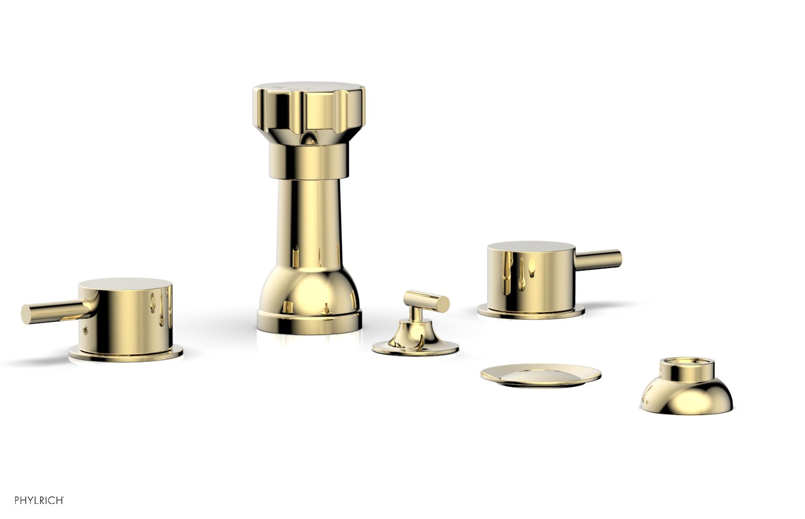 Premium BASIC II 4-Hole Bidet Faucet Set with Lever Handles - 230 63 Series - Perfect for Modern Bathroom Renovations & Hygienic Upgrades
