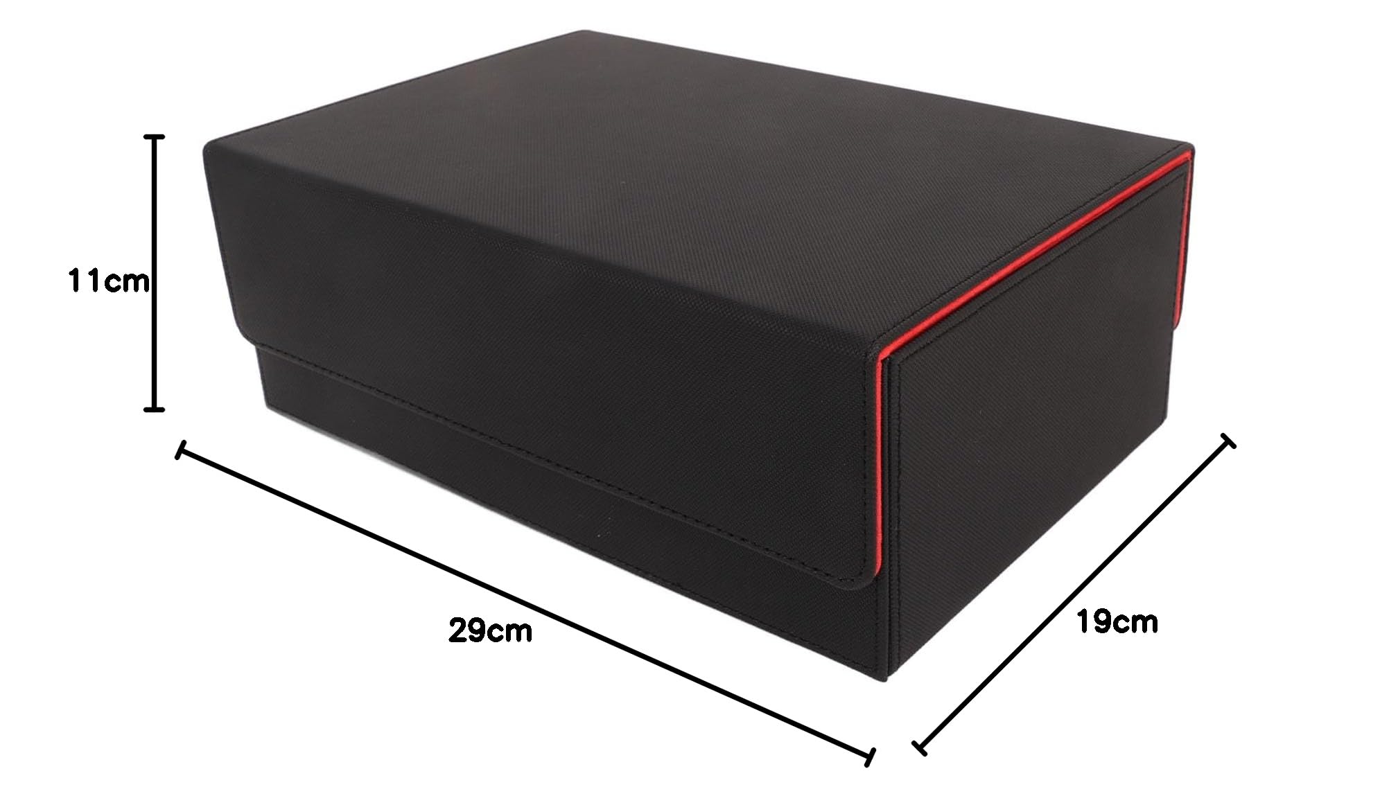 Large Capacity Magnetic Closure Card Storage Box - Holds 400+ Cards, PU Leather Commander Case for Collectible Trading Cards | Perfect for MTG, Pokemon, and Yu-Gi-Oh Card Organization & Protection