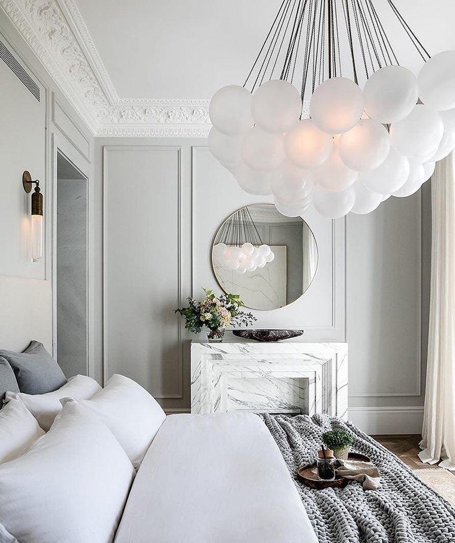 Elegant Crystal Bubble Chandelier - Modern Ceiling Light Fixture for Dining Room, Living Room, Bedroom & Wedding Decor