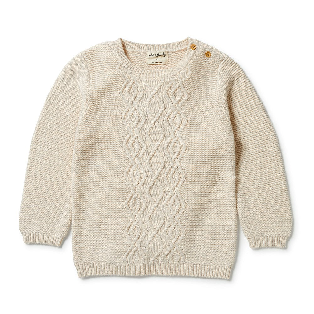 Cozy Knitted Cable Sweater for Women - Winter Warm Pullover with Classic Cable Design - Perfect for Casual Outfits & Holiday Gatherings