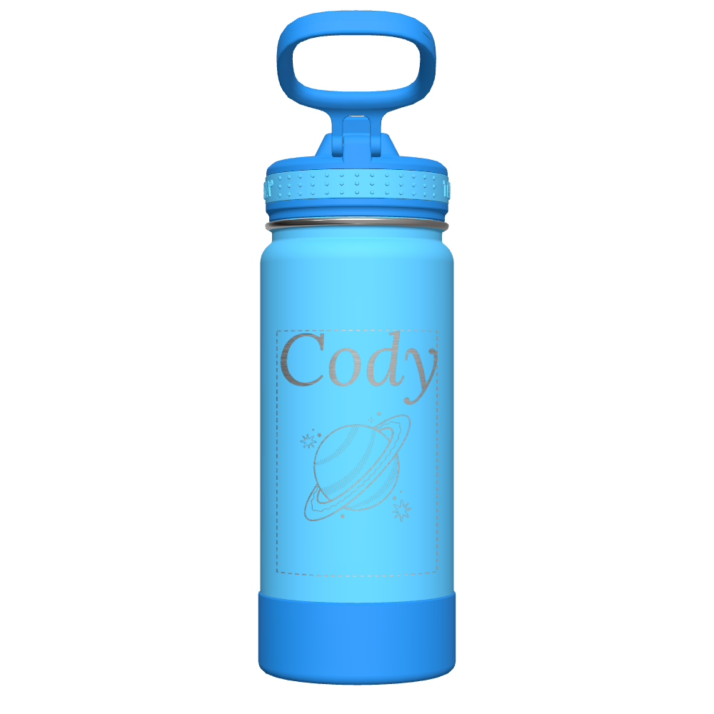 Customized Active Kids Water Bottle with Straw Lid - Leakproof & BPA-Free - Perfect for School, Sports & Outdoor Adventures