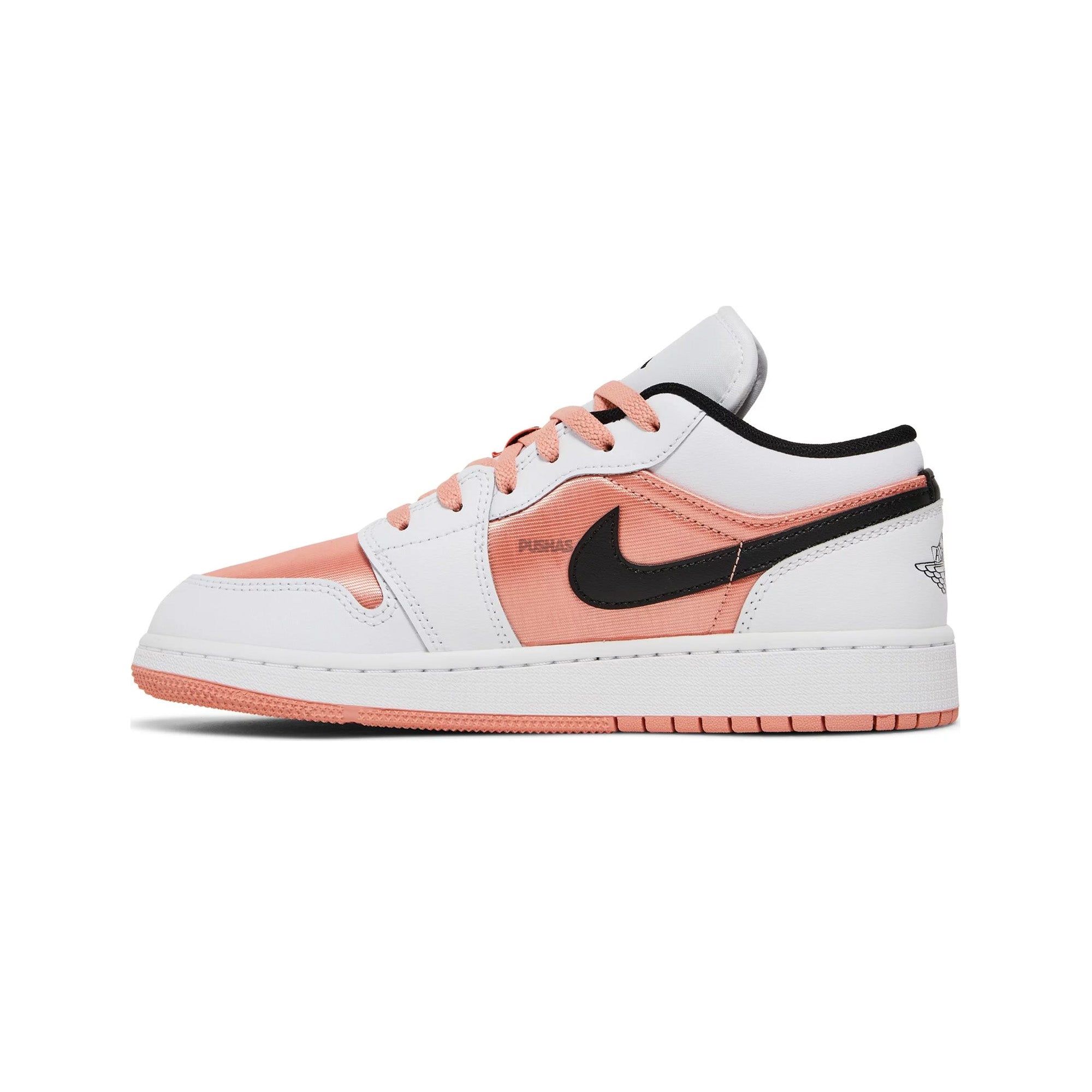 Air Jordan 1 Low 'White Light Madder Root' GS Sneakers for Girls (2022) - Casual Wear, School, Basketball & Street Fashion