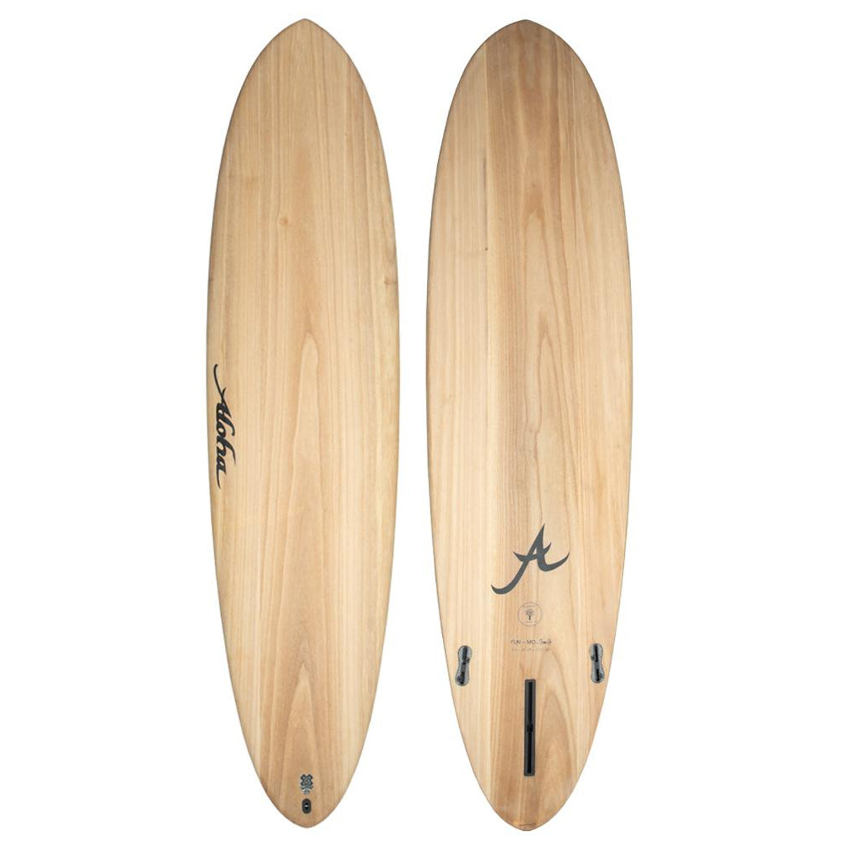 Aloha Fun Division Mid 6'8 Surfboard with Ecoskin Clear FCS2 Fin System - Perfect for Intermediate Surfers in Small to Medium Waves