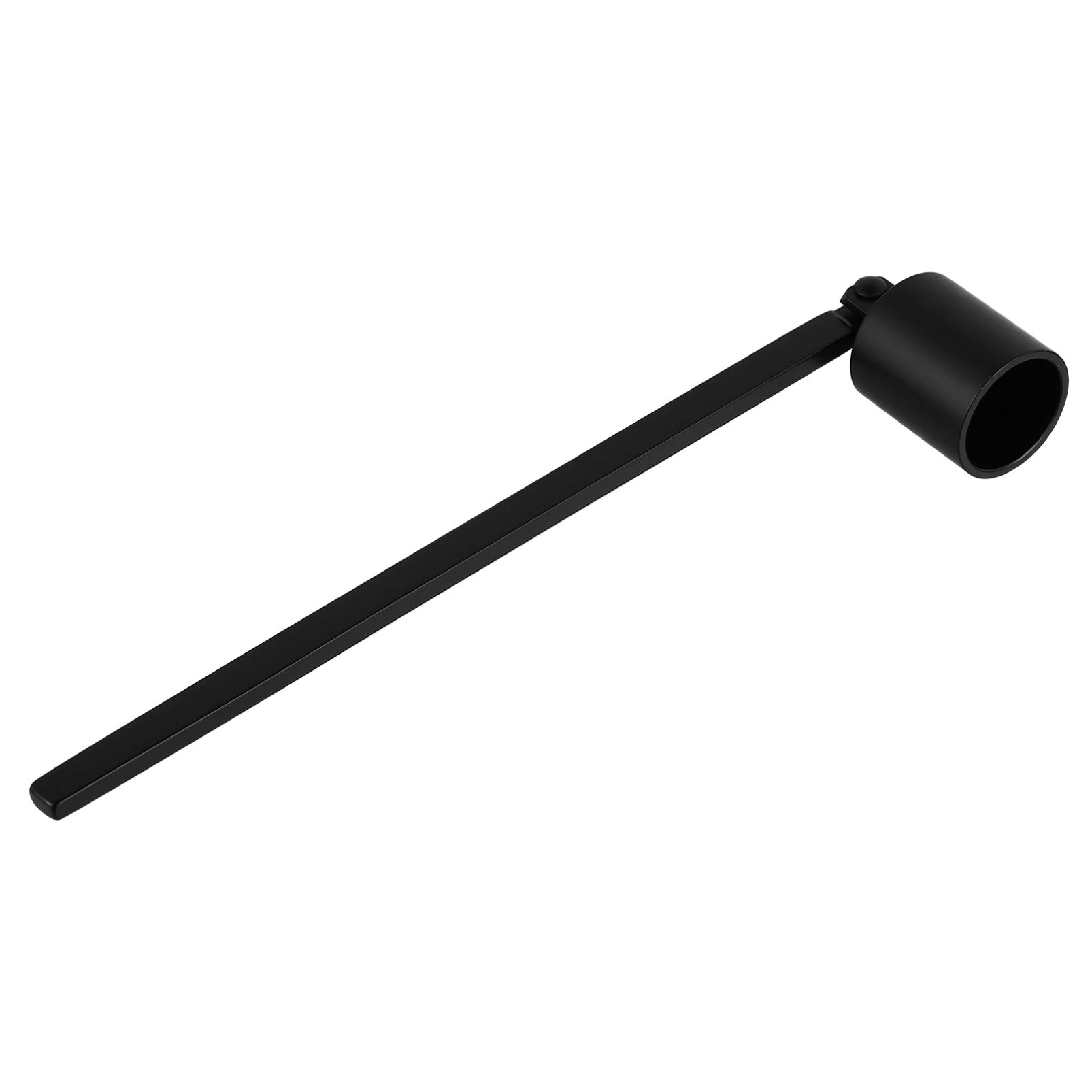 EXCEART Black Candlestick Holder with Snuffer - 1 Piece Wick Extinguisher with Handle for Tea Light Candles, Altar, Fireplace, Church & Wedding Decor - Perfect for Candle Safety and Elegant Home Decor