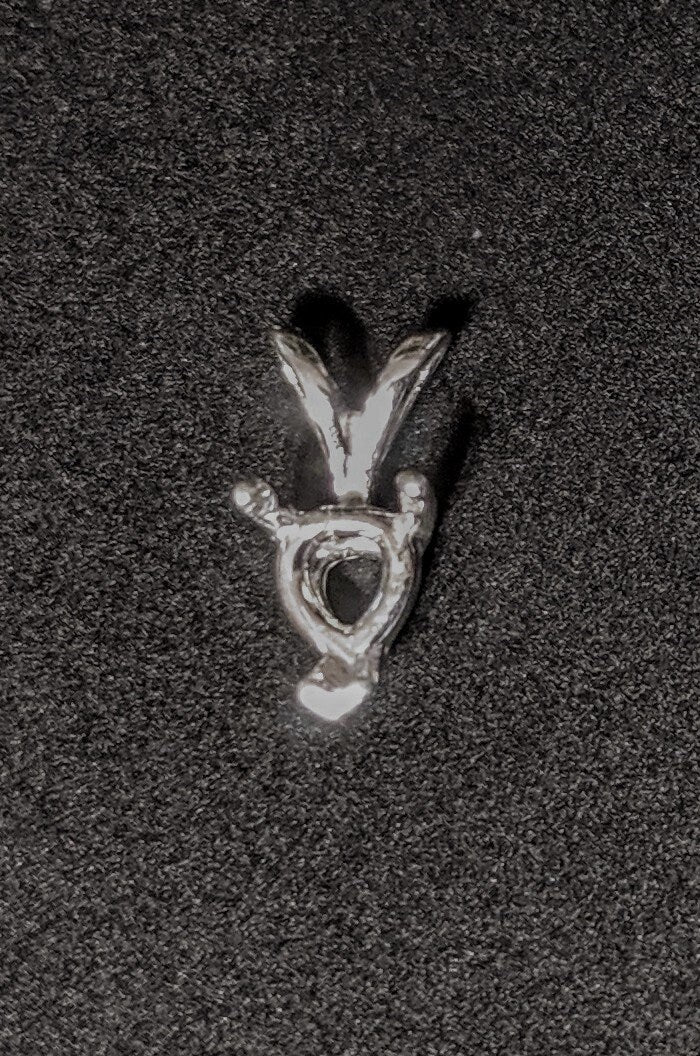 925 Solid Sterling Silver 5mm Heart 3 Prong Pendant Setting - Handcrafted in USA - Perfect for Necklaces, Bracelets & Jewelry Making (161 030/141 030)