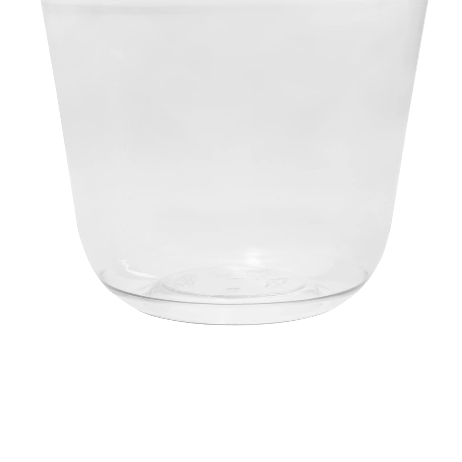 12oz Clear PET Plastic Cups - U-Shape Rim (98mm) - Pack of 1,000 - Disposable Drinking Cups for Parties, Events, Coffee & Beverage Service