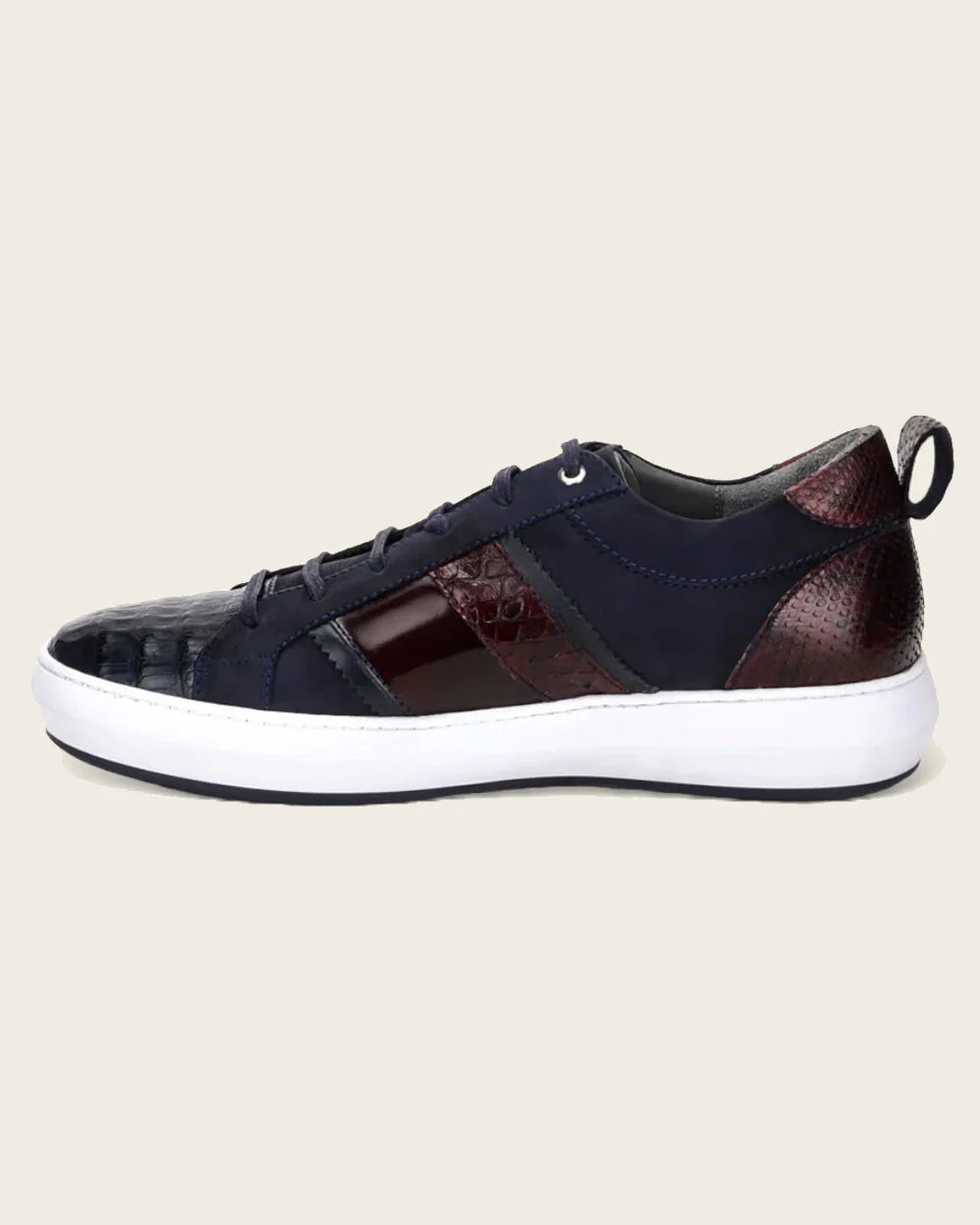 Men's Cuadra Blue Casual Fashion Caiman Sneakers - Comfortable & Stylish Shoes for Everyday Wear, Work & Outdoor Activities