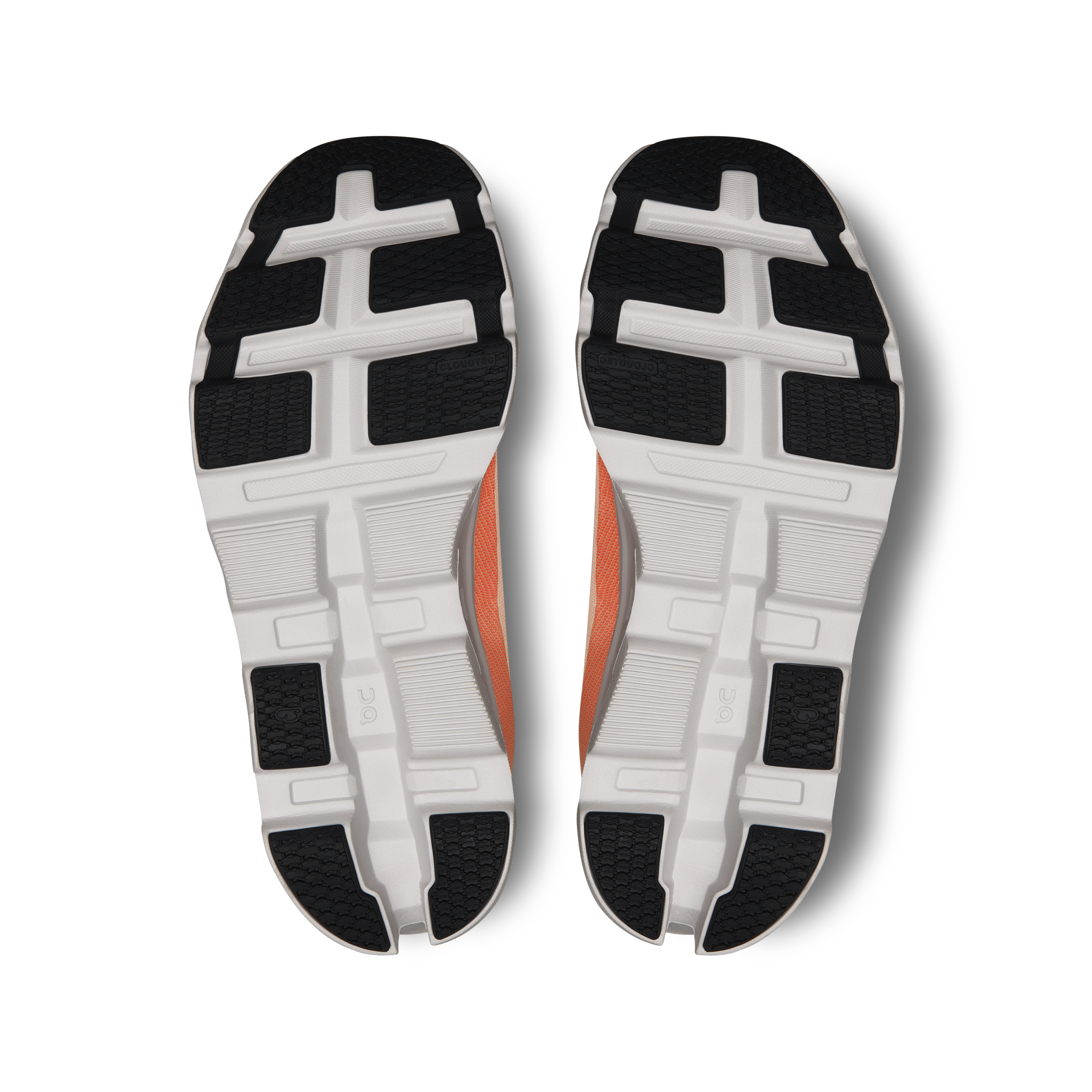 On Running Men's Cloudmonster 2 Running Shoes - White/Flame - Lightweight Cushioned Sneakers for Road Running & Jogging