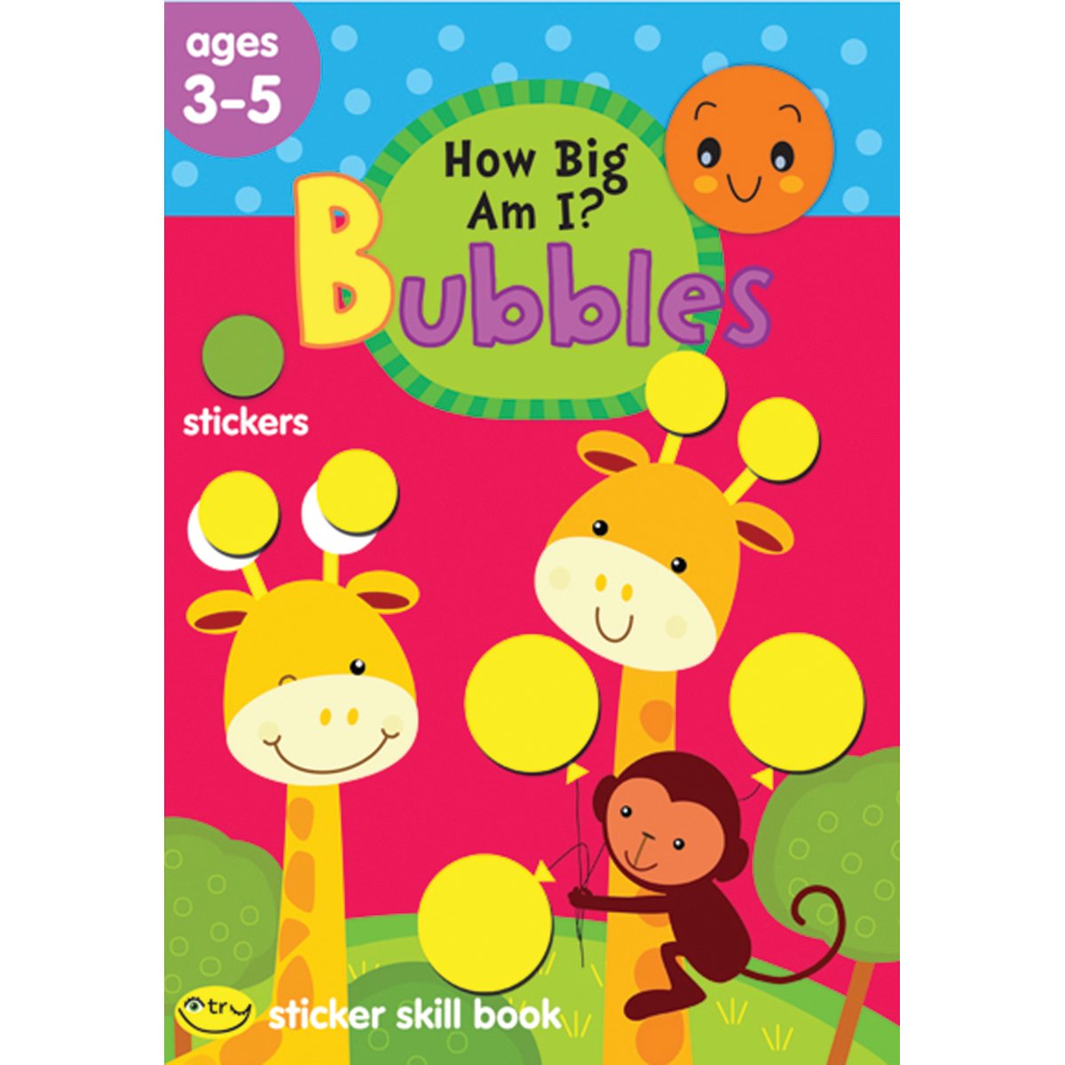 School Zone Bubbles Sticker Skill Book - How Big Am I? | Preschool Learning Activity for Kids Ages 3-5 | Fun Educational Sticker Book for Early Math & Size Concepts | Perfect for Homeschooling & Classroom Activities