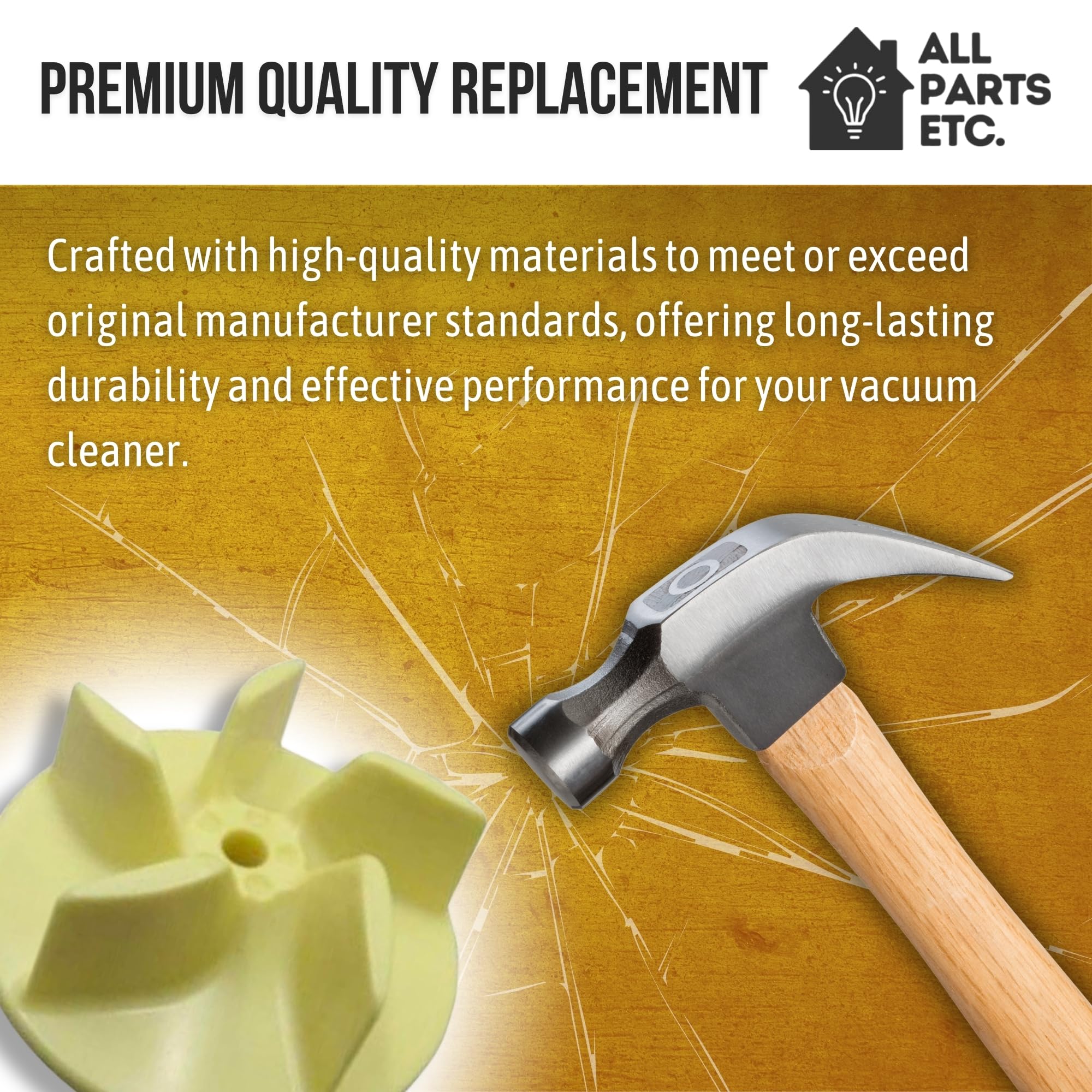 Oreck XL Vacuum Cleaner Motor Fan Replacement - Part #09-75300-01 | Compatible with Oreck XL Upright Vacuums | High-Performance Impeller for Powerful Suction | Perfect for Home Cleaning, Pet Hair Removal & Car Detailing