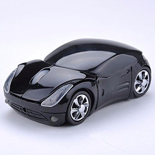 2.4G Wireless Racing Car Mouse - Ergonomic Optical USB Computer Mouse for Laptop PC Gaming & Office Work (Black) | Perfect for Gamers, Students & Professionals