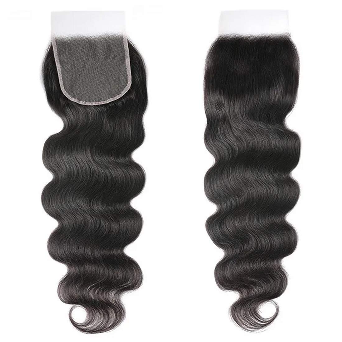 Beauty Forever HD Lace Closure 5x5 - Unprocessed Virgin Human Hair with Body Wave - Transparent Lace Closure, Pre-Plucked Hairline, Natural Black Color (18 Inch) | Perfect for Protective Styles, Weaves & Natural-Looking Hair Extensions
