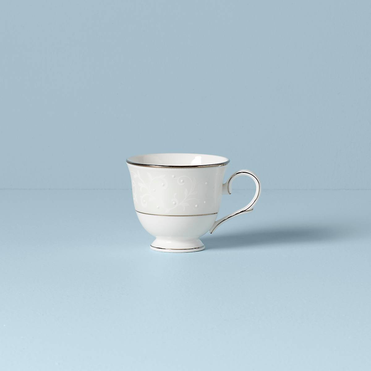 Opal Innocence Teacup - Elegant Handcrafted Porcelain Tea Cup with Opal Accents, Perfect for Afternoon Tea, Bridal Showers & Gift Giving