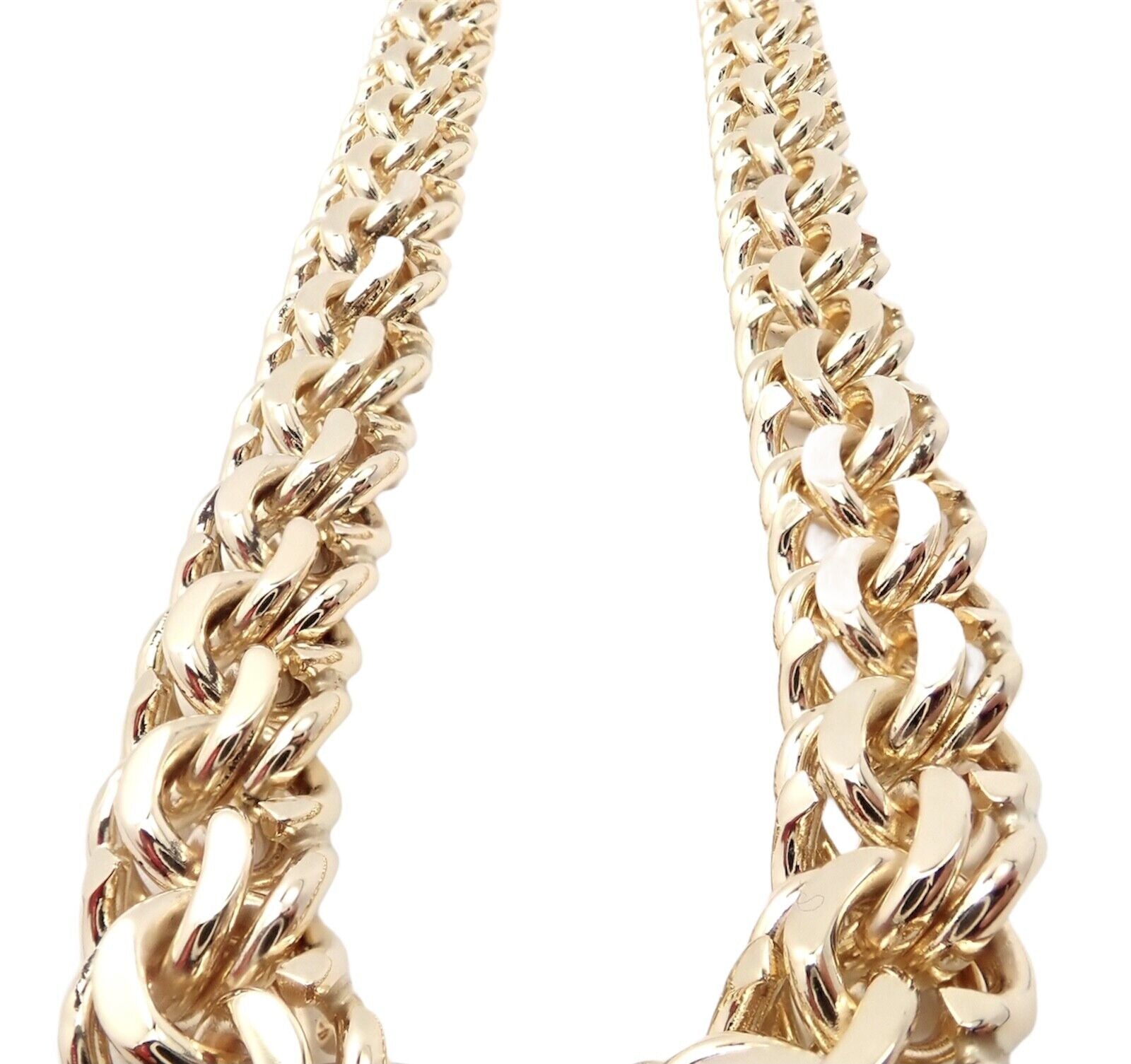 Vintage Authentic Tiffany & Co 14k Yellow Gold Link Chain Necklace - Luxury Jewelry Gift for Women, Perfect for Weddings, Anniversaries & Special Occasions