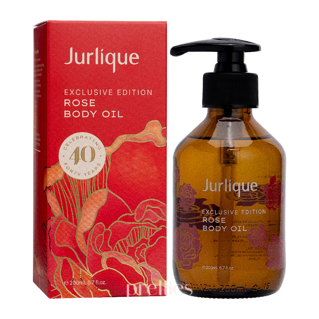 Jurlique Exclusive Edition Rose Body Oil 200ml - Hydrating & Nourishing Dry Skin - Perfect for Massage, Aromatherapy & Daily Moisturizing