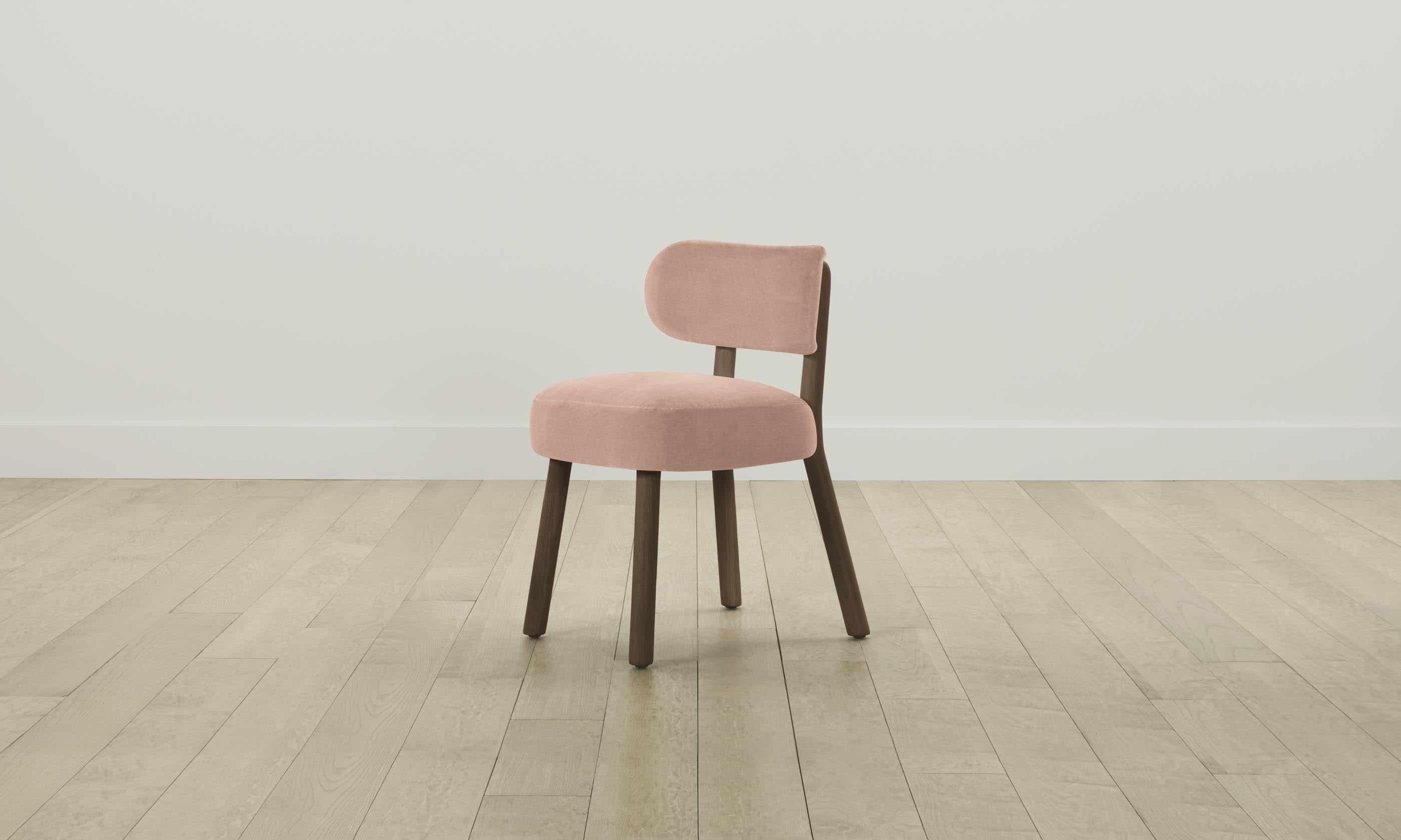 Jane Dining Chair - Performance Velvet Upholstery in Dusty Rose | Elegant Modern Dining Room & Kitchen Seating