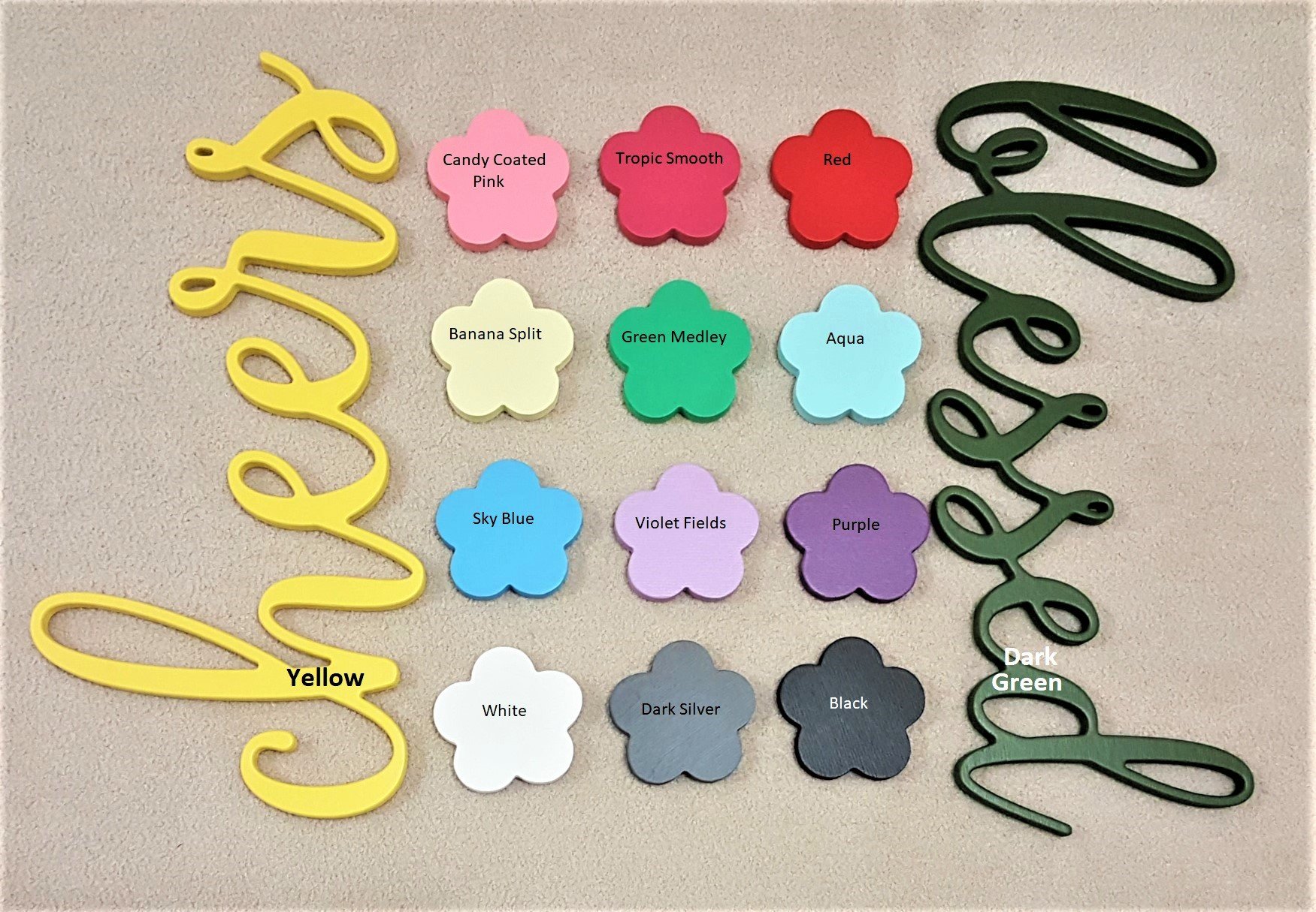 Wooden Eyelash Wall Decor Set - Sleepy Eyes Lashes for Vanity, Bedroom & Nursery - 8