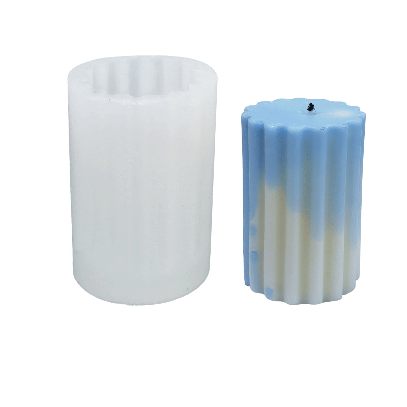 Premium Pillar Shape Silicone Candle Mold - 88mm Height for DIY Candle Making, Home Decor & Gift Crafting
