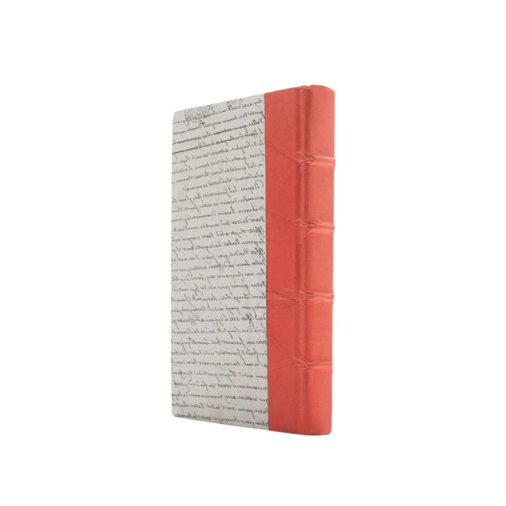 Persimmon Orange Decorative Book - Vintage Style Hardcover for Home Decor, Bookshelf Styling & Photo Props