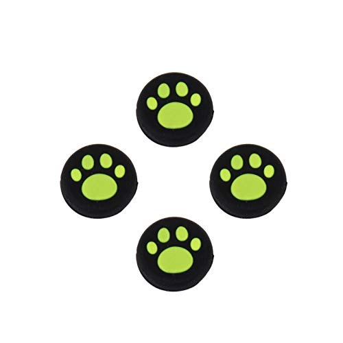4 Pack Analog Silicone Thumbstick Grips - Cat & Paw Design Joystick Caps for PS5, PS4, PS3, Xbox One, Xbox 360, PS2 Controllers - Non-Slip Comfort Grip for Enhanced Gaming Performance - Perfect for FPS, Racing & Action Games