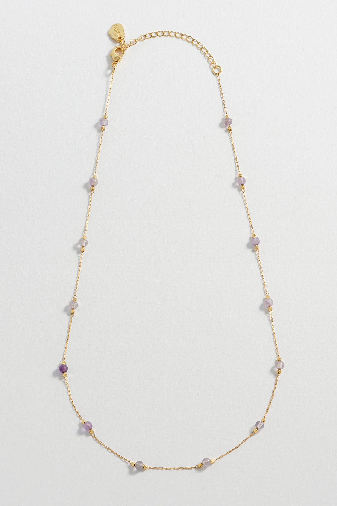 Natural Amethyst Gemstone Bead Necklace for Women - Healing Crystal Jewelry for Stress Relief & Positive Energy - Perfect for Meditation, Yoga & Spiritual Wellness