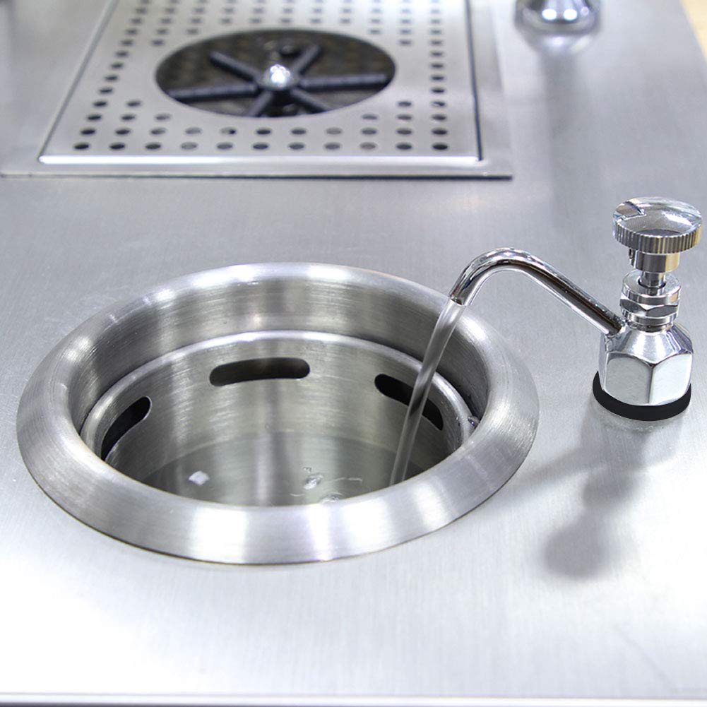 Premium Stainless Steel Coffee Shop Faucet - Commercial Bar Counter Sink Set with Brass Fittings for Kitchen & Washing Equipment | Ideal for Cafes, Restaurants, and Coffee Bars