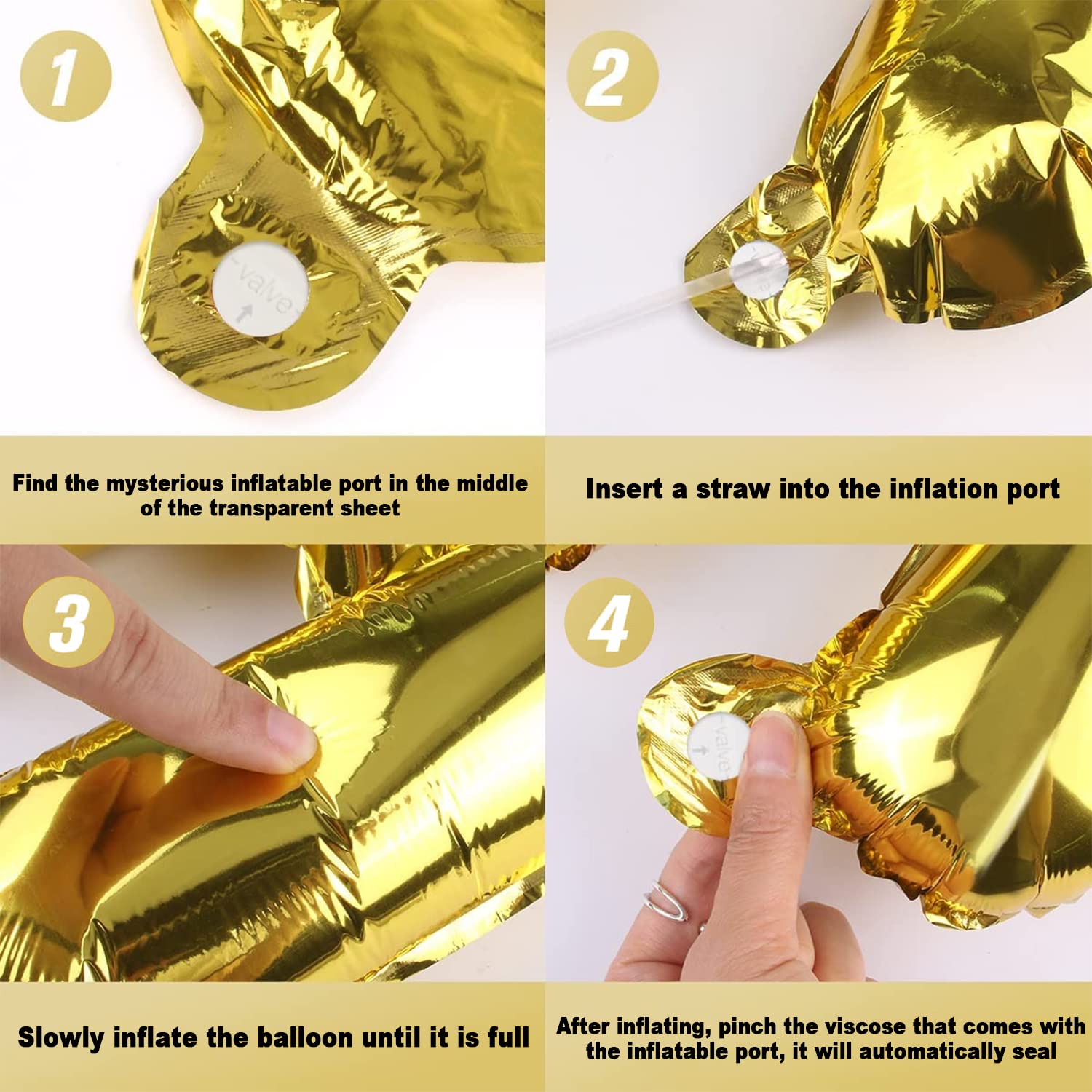 9-Piece Gold Birthday Candles Set - Long Thin Cake Candles with Balloons | Elegant Cake Topper for Birthday & Wedding Decorations | Perfect for Party, Anniversary, and Celebration Cakes